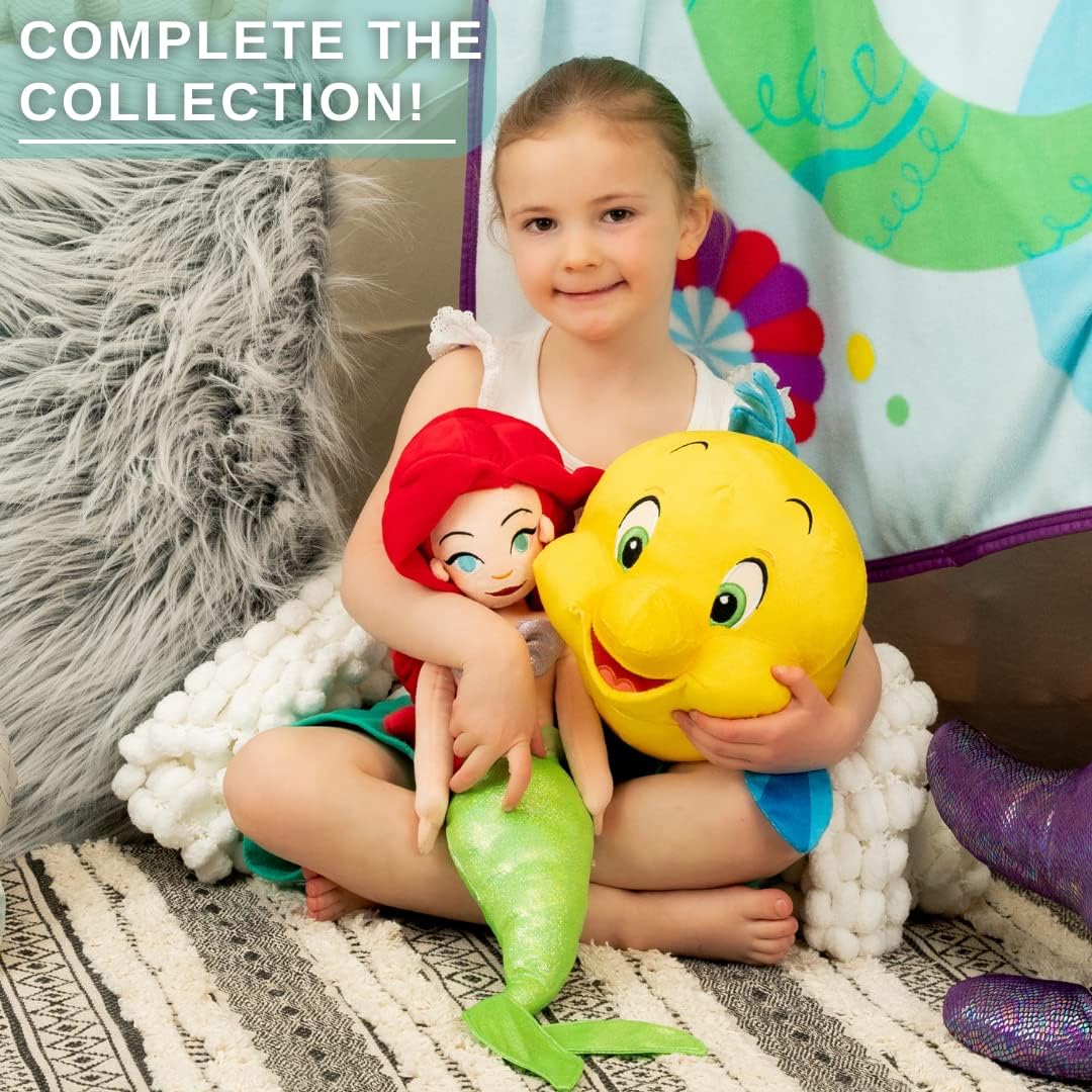 Franco The Little Mermaid Flounder Plush Cuddle Pillow