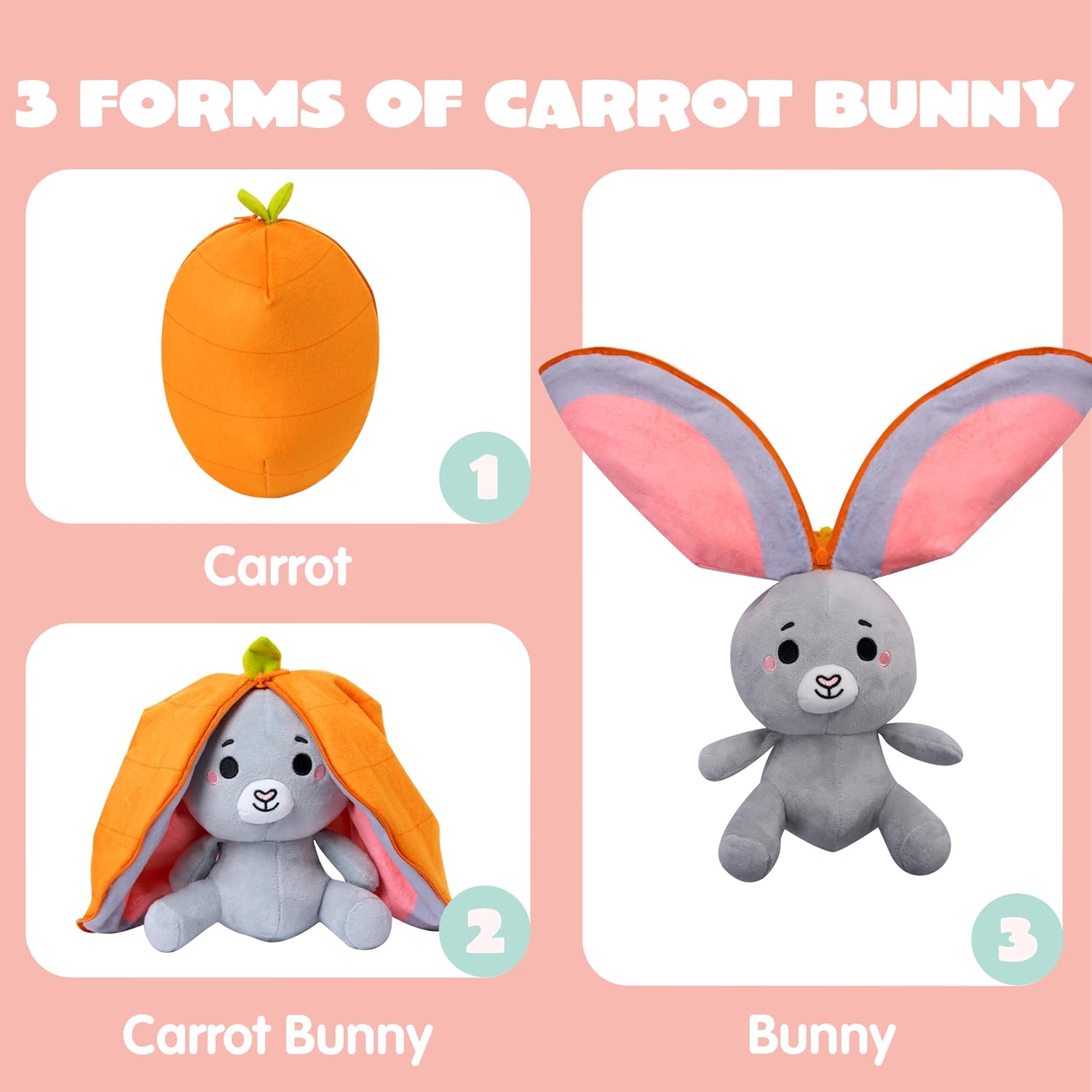 JOYIN 2 PCS Easter Plush Hiding Bunny Chick