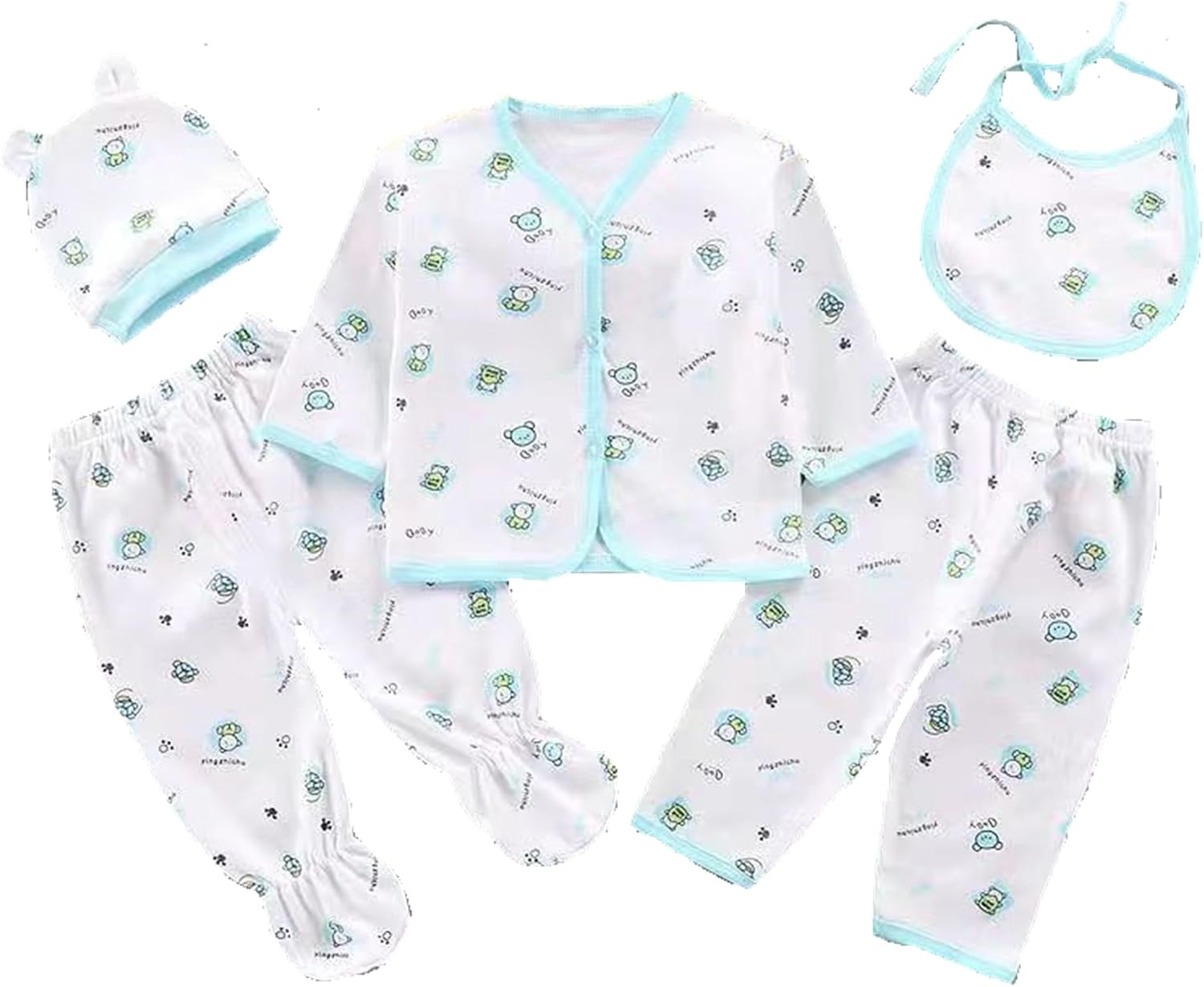 Xunwa Baby Boy Doll Clothes 22-24 Inch Set