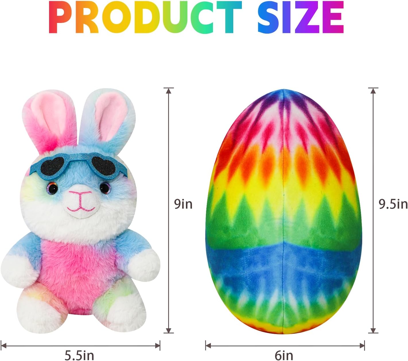 Easter Bunny Egg Toy with Hidden Zipper