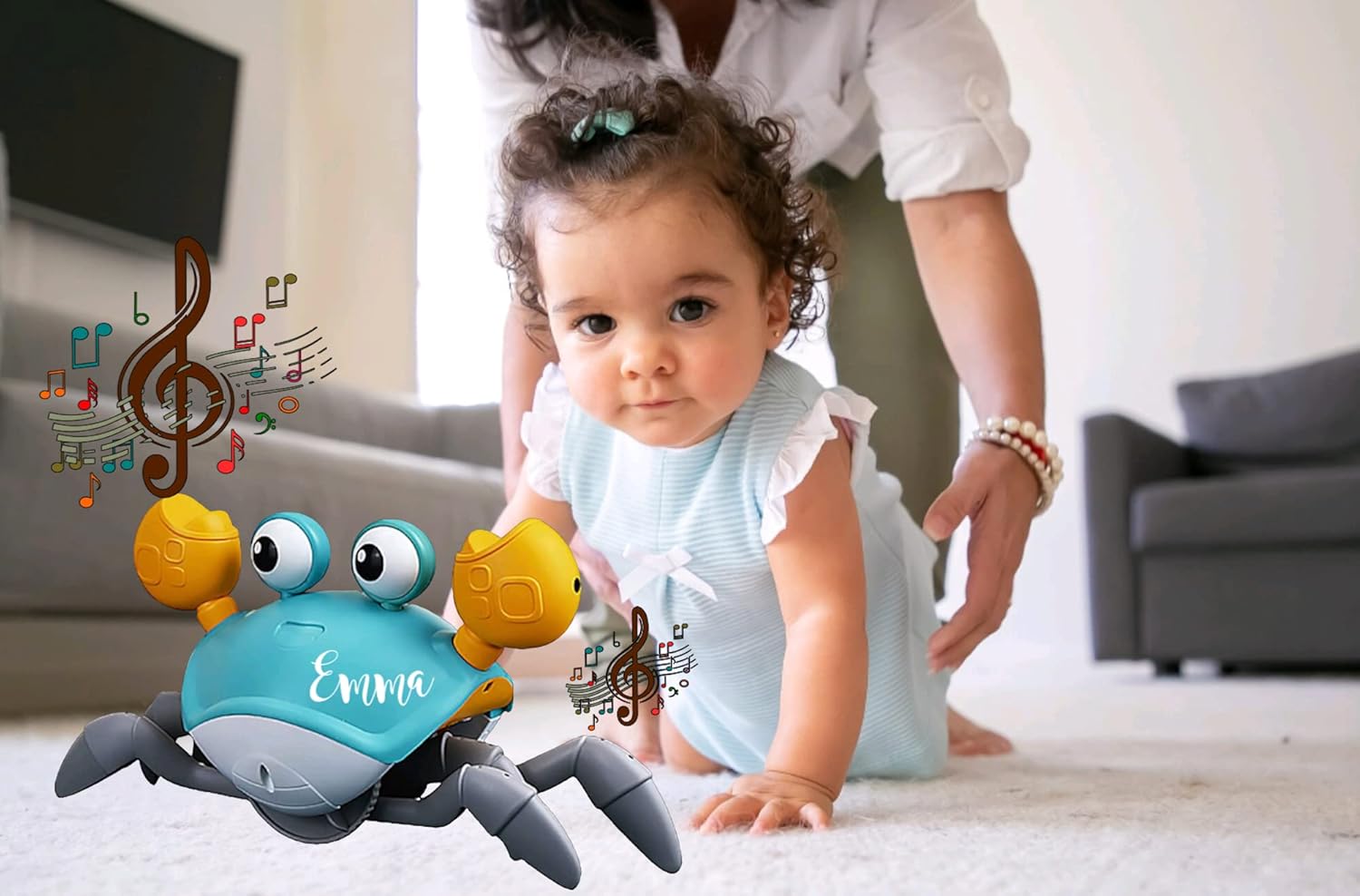Customized Musical Crab Crawler Toy for Baby Motor Skills Development 1