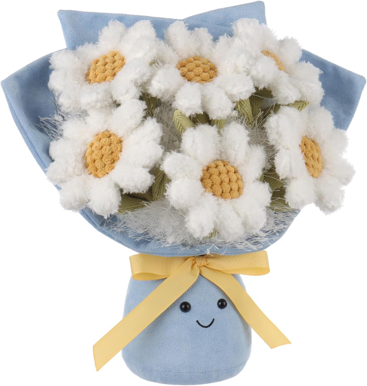 Apricot Lamb Romantic Daisy Bouquet Plush Stuffed Animal 115 Inches