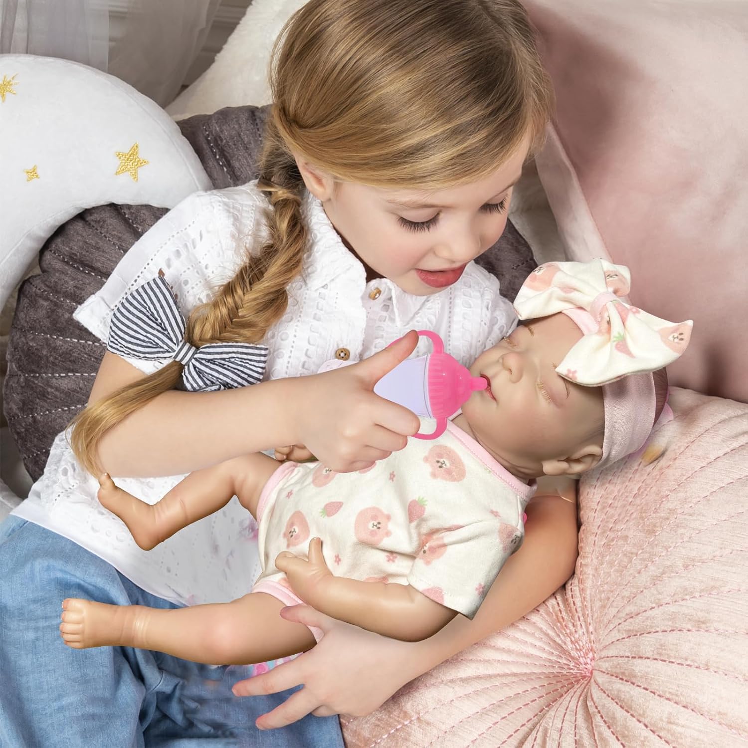 Lifelike Reborn Baby Doll with Soft Body and Accessories