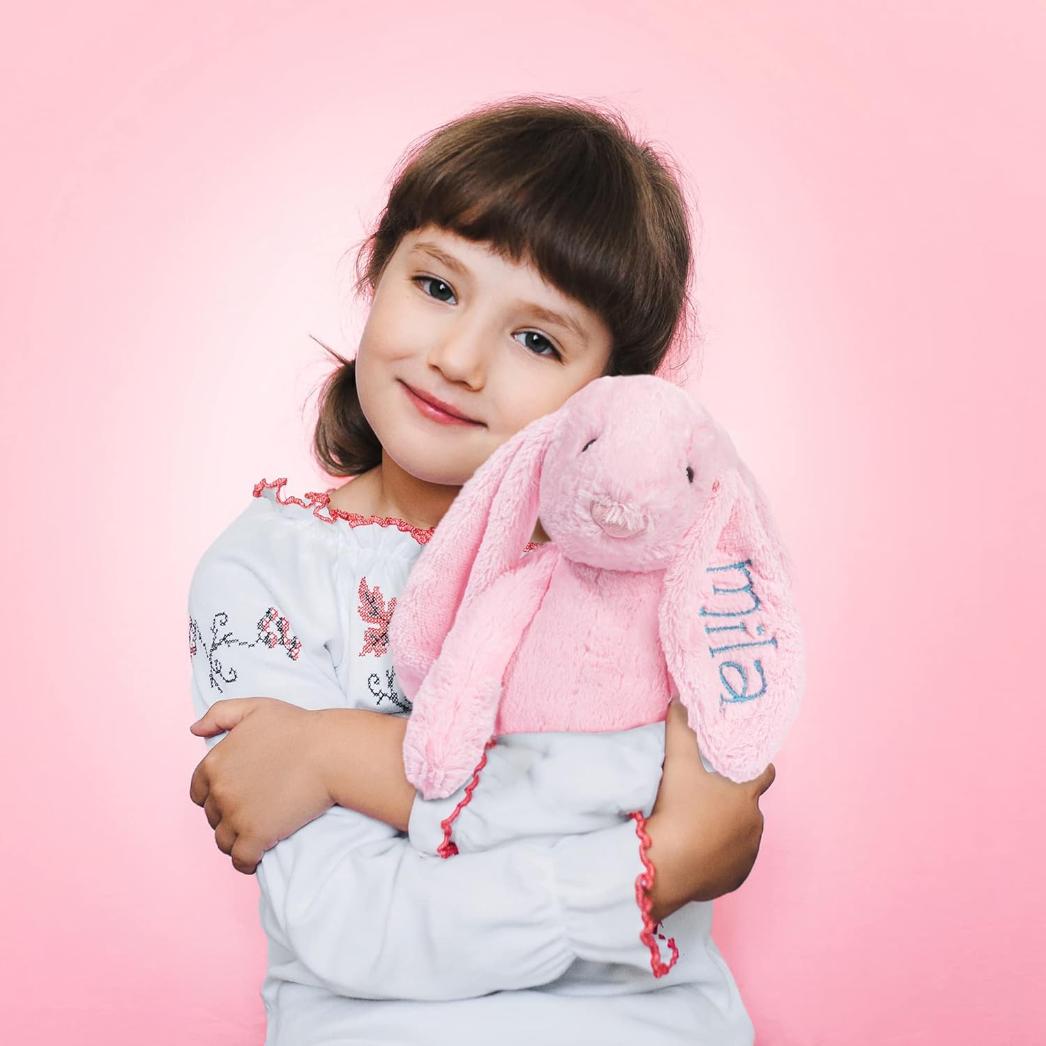 Personalized Super Soft Plush Bunny - Custom Cuddle Toy for Kids