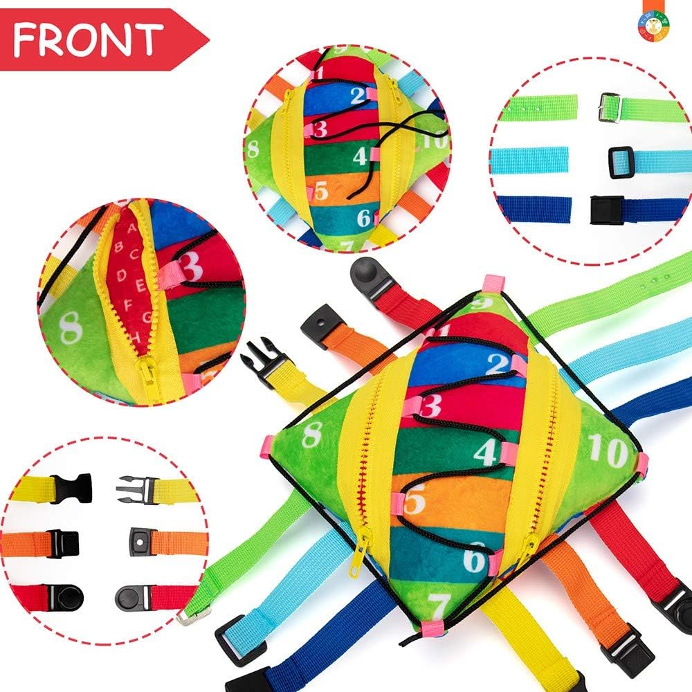 Teytoy Sensory Buckle Pillow for Fine Motor Skills 1