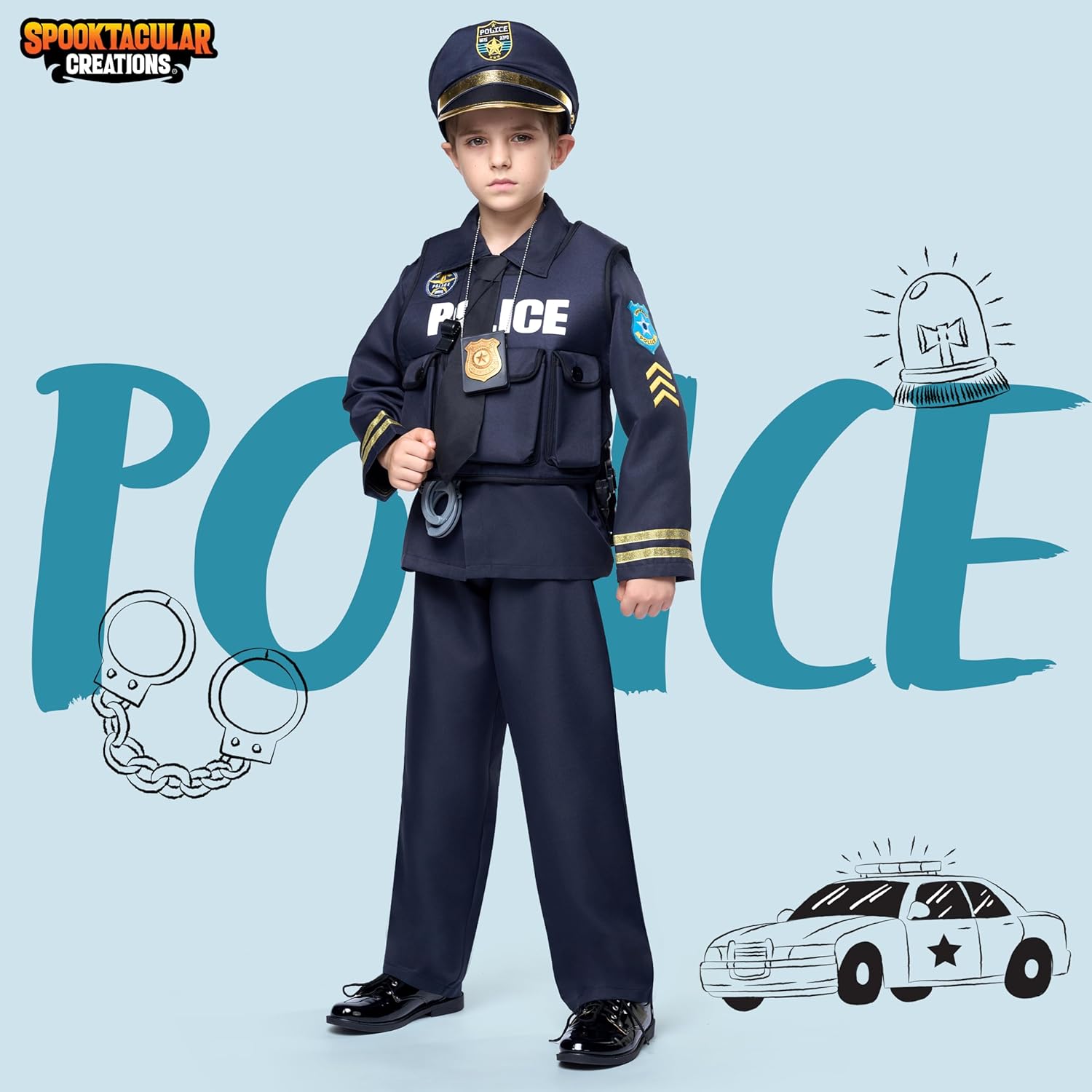 Spooktacular Creations Police Costume for Boys