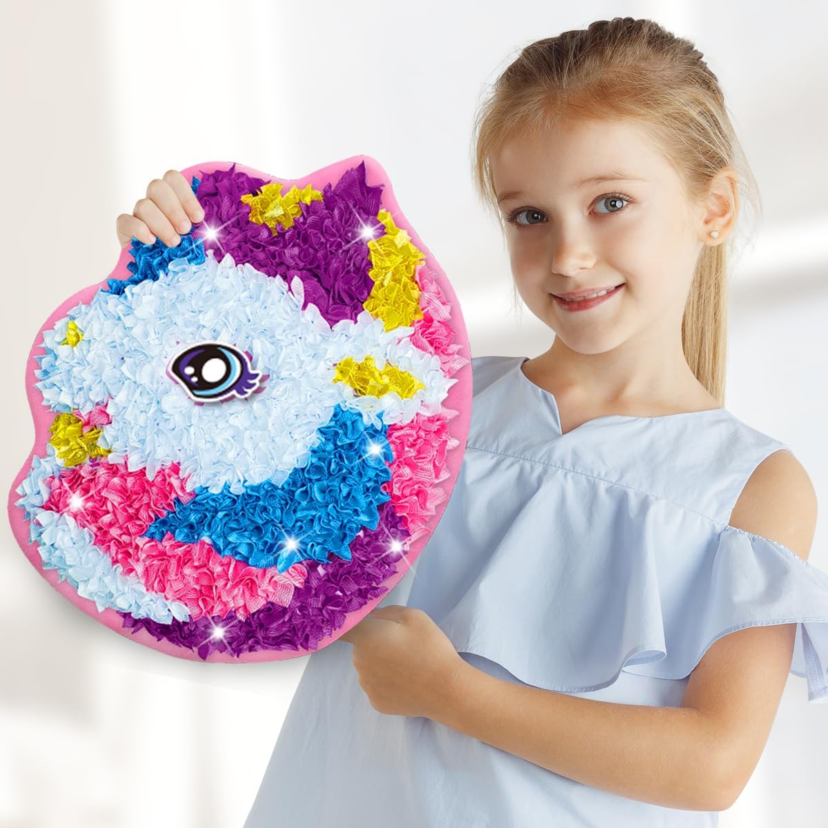 Whatstem Plush Unicorn Pillow DIY Craft Kit