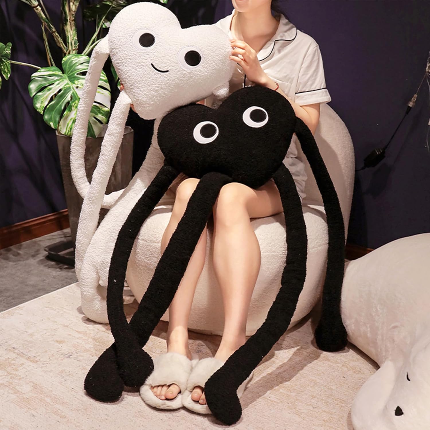 Soft Heart Shaped Plush Pillow for Kids and Adults