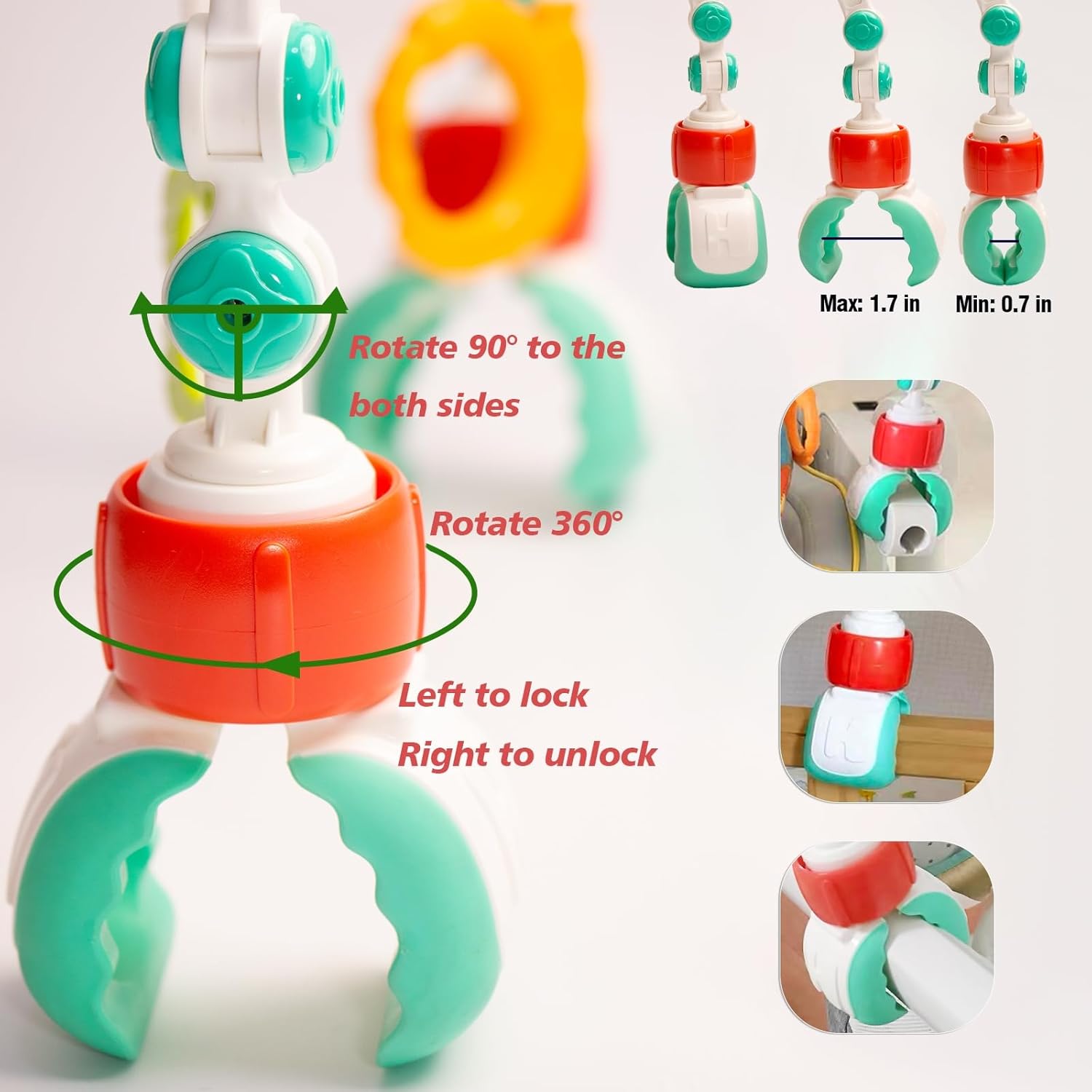 UTOPLIKEY Baby Activity Arch Toy with Rattles and Crinkles