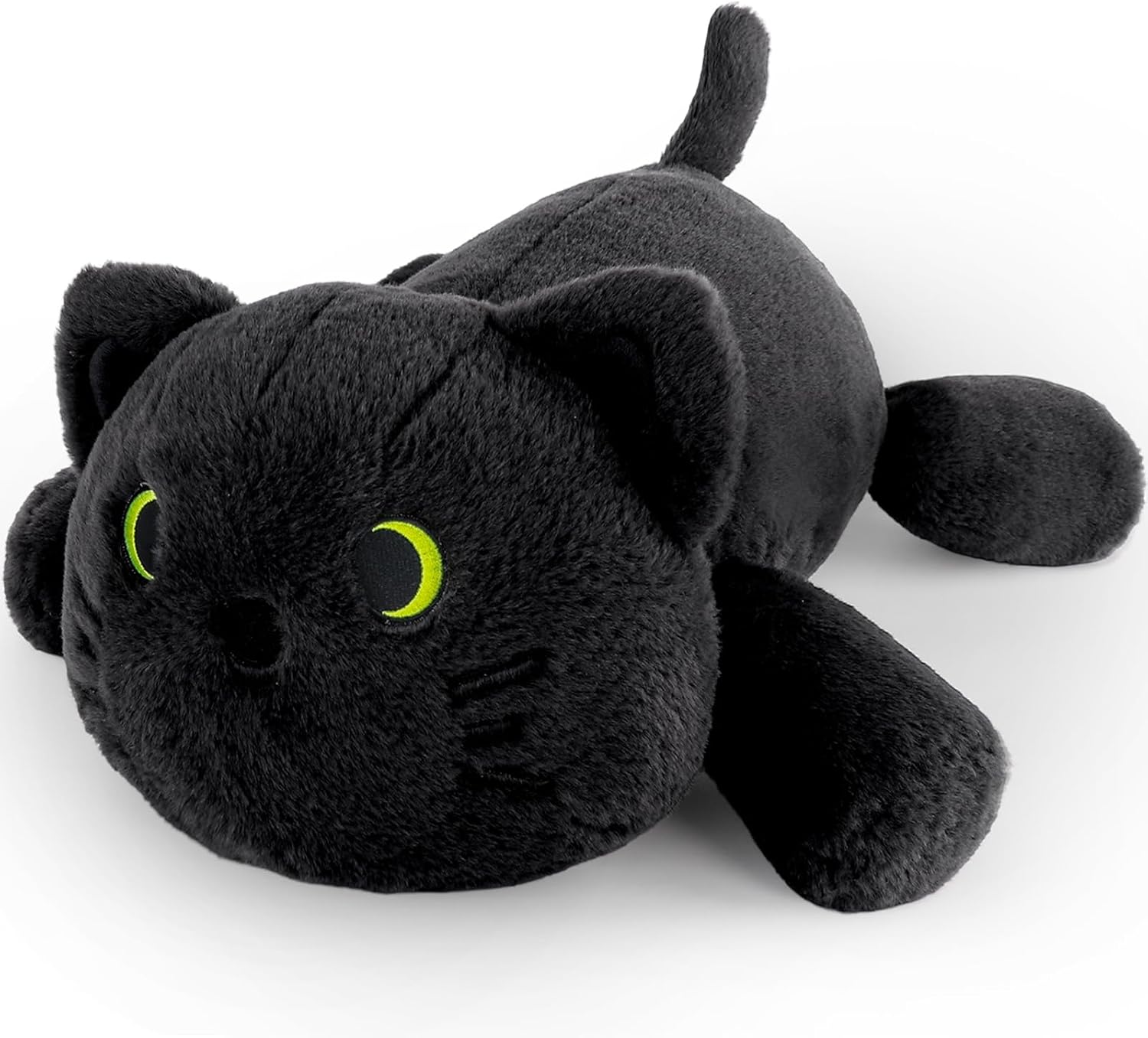 22 Inch Big Weighted Stuffed Animal Black Cat Plush Pillow