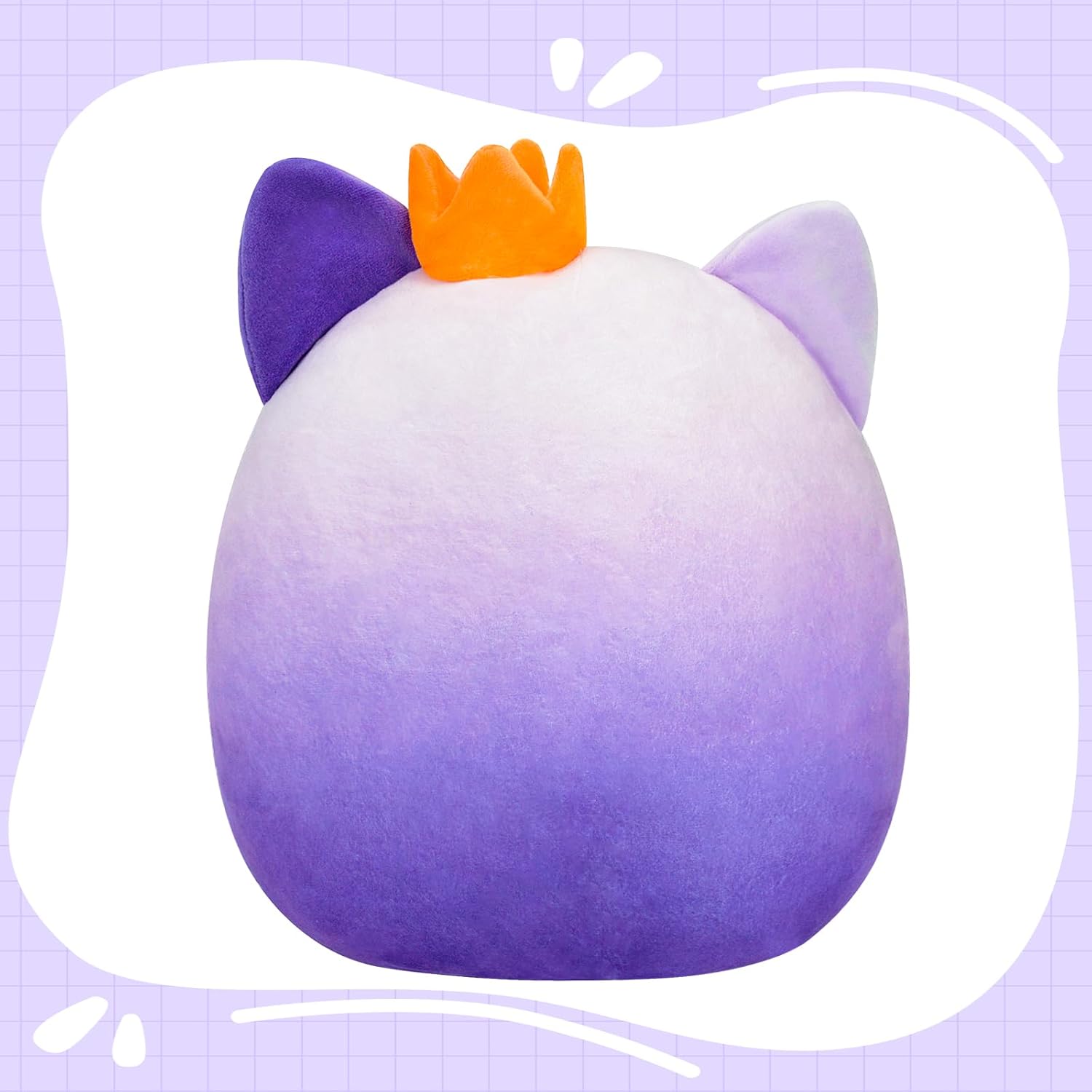 12 Inch Gradient Purple Cat Plush Pillow Toy