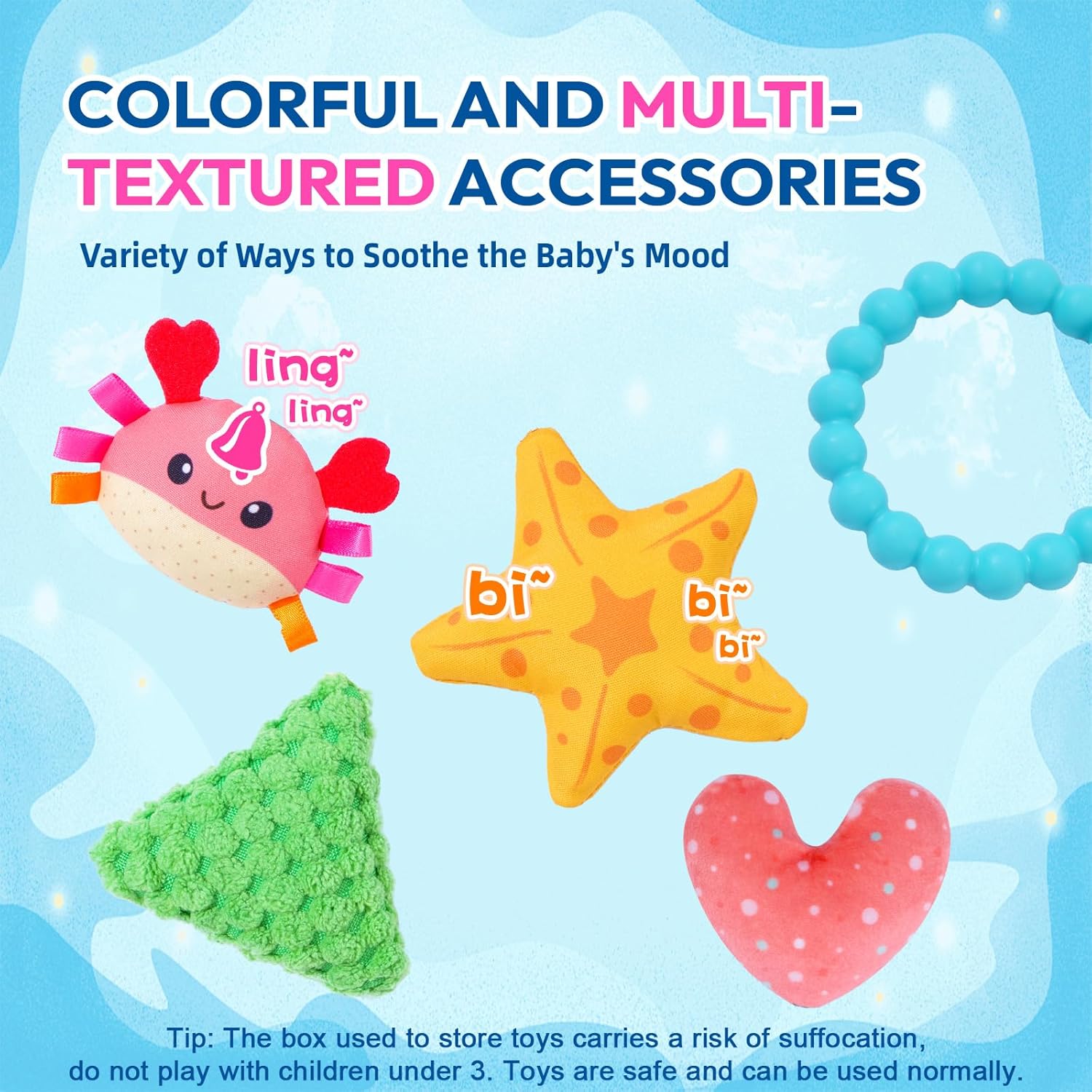 Jollybaby Whale Pull String Toy for Baby 0-18 Months