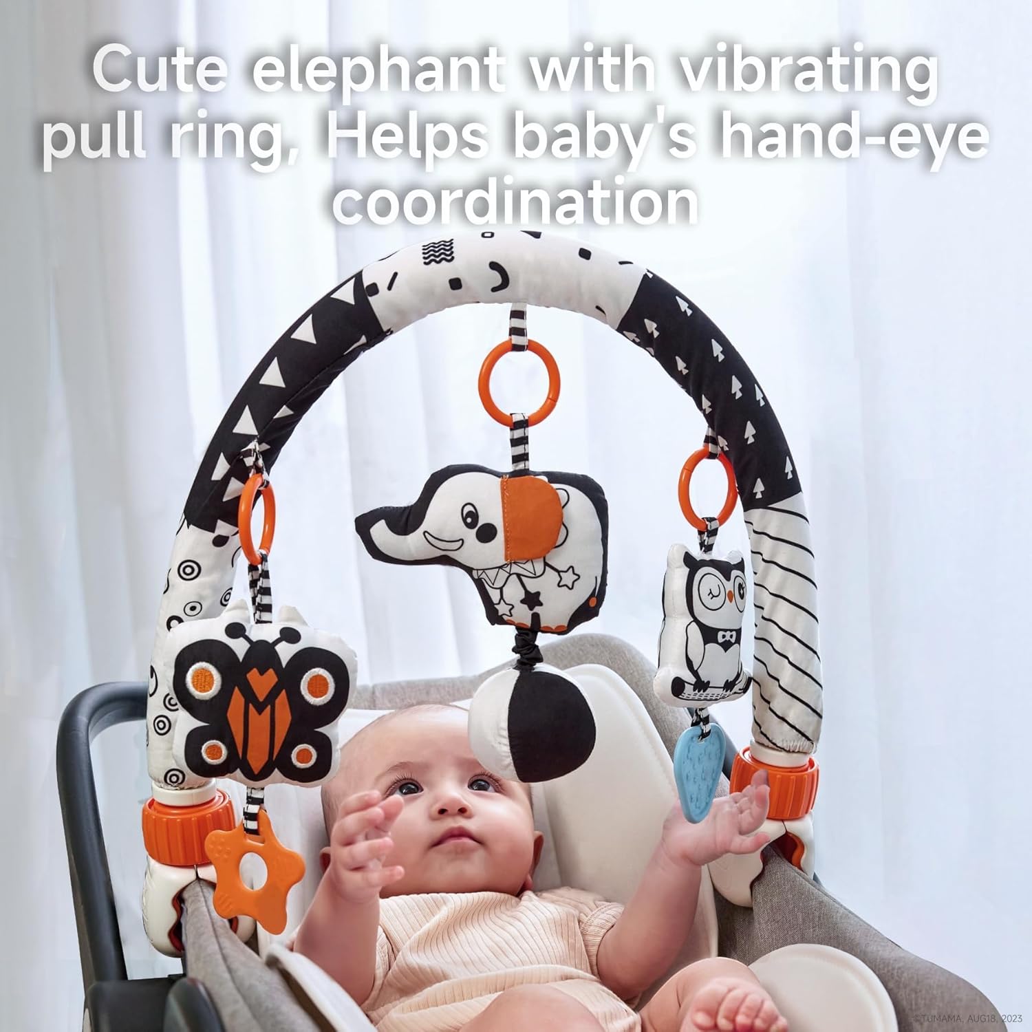 TUMAMA Car Seat Toys for Babies 0-6 Months 1