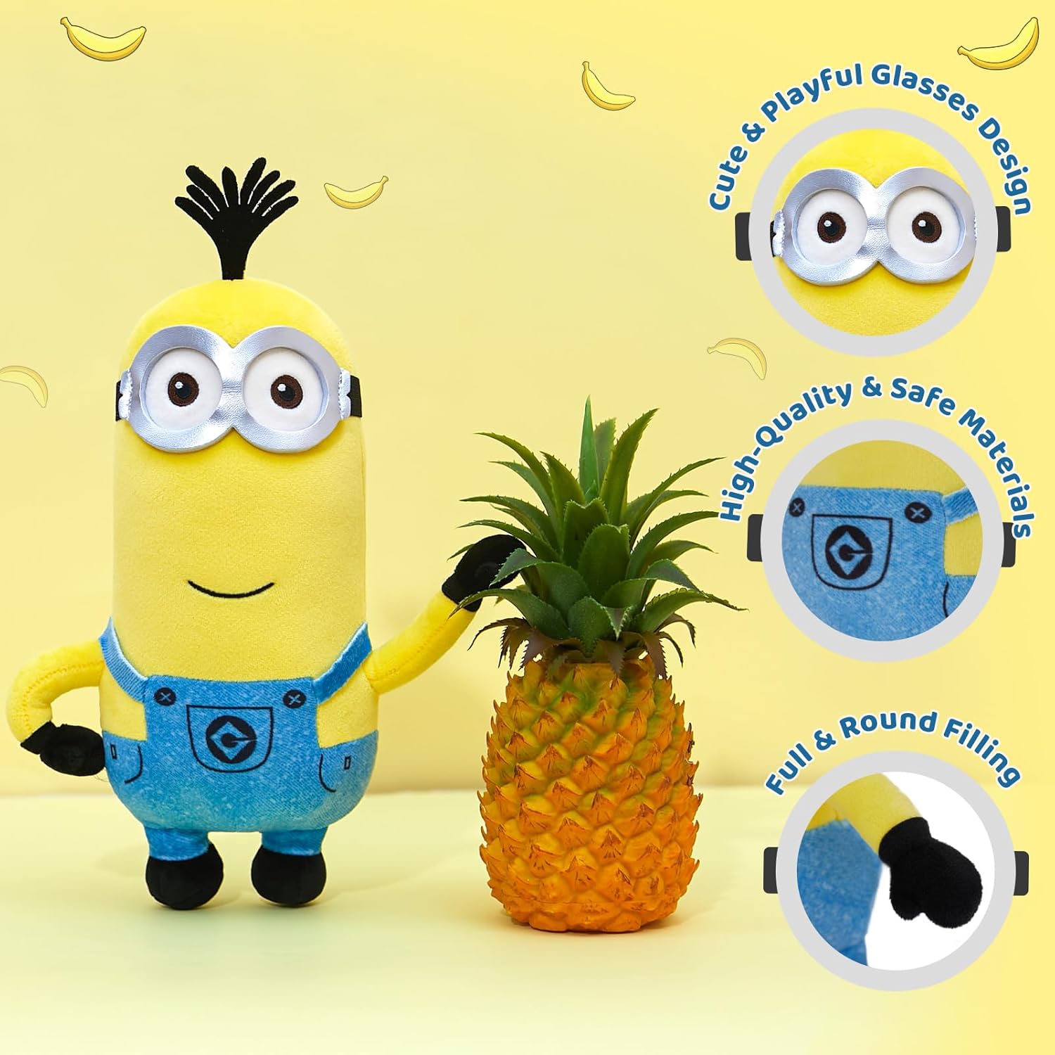 MINISO 10 Inch Kevin Minion Plush Pillow Toy