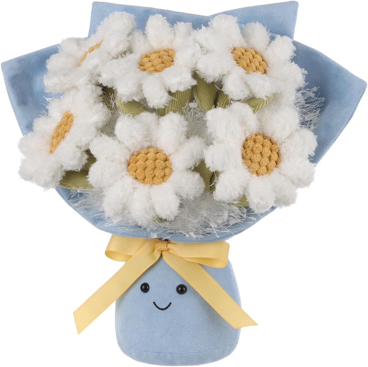 Apricot Lamb Romantic Daisy Bouquet Plush Stuffed Animal 115 Inches