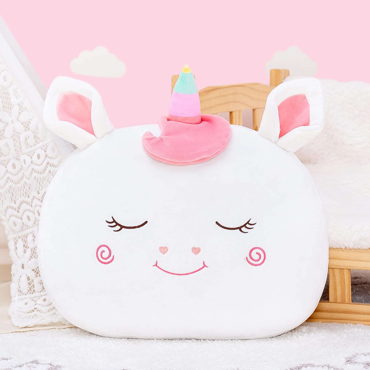 Stuffed Unicorn Pillow Plush Toy for Girls