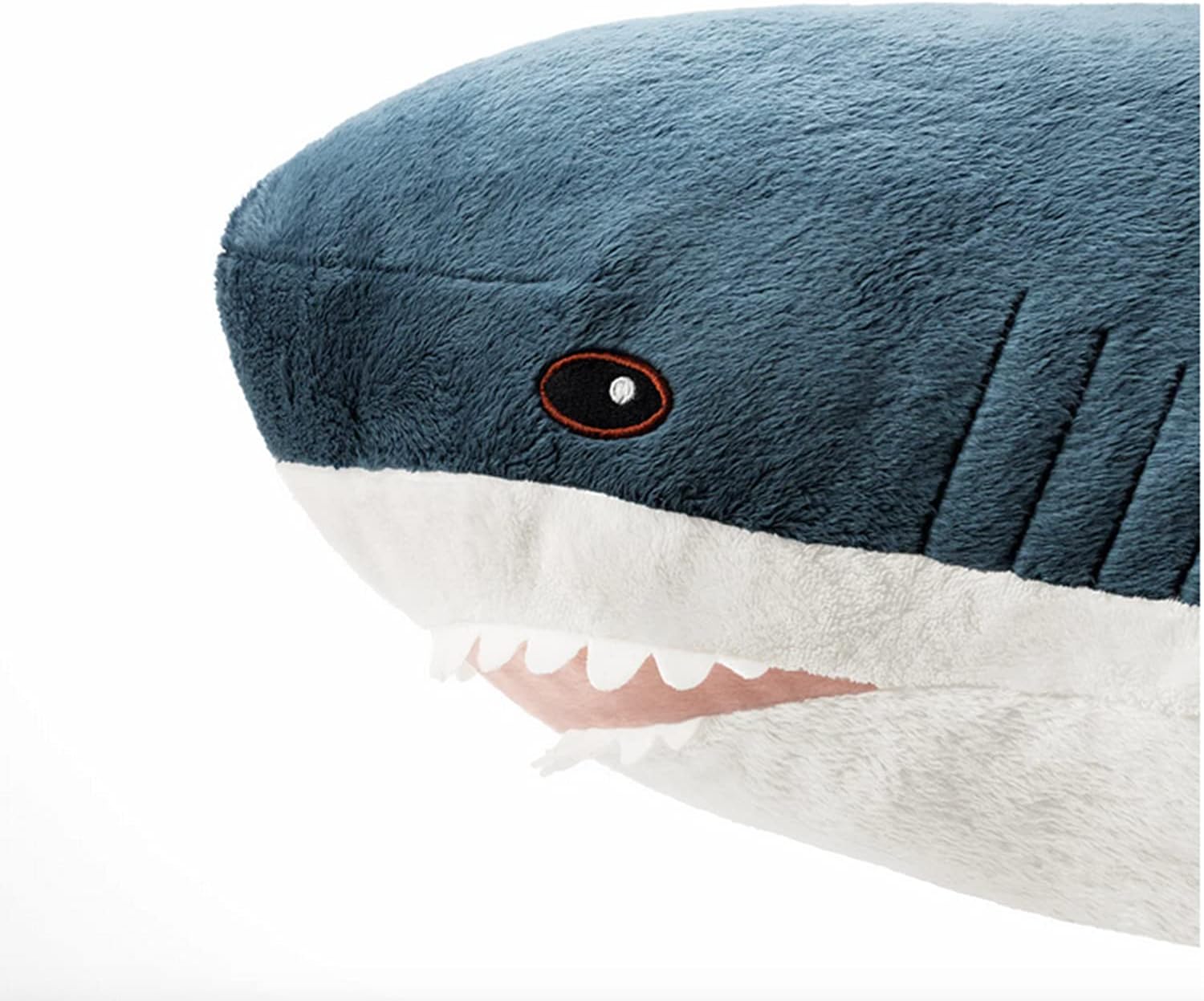 Giant Blue Shark Plush Pillow Toy for Kids