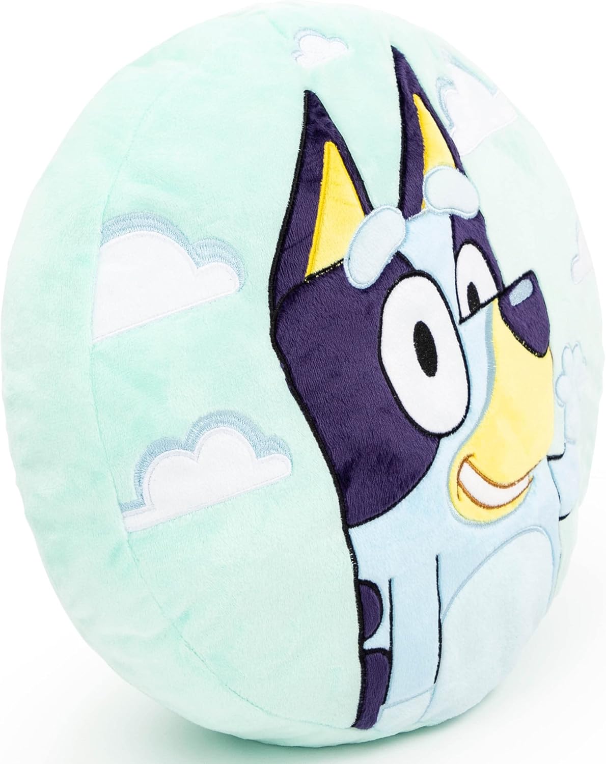 Jay Franco Bluey Shaped Plush Pillow - Kids 13 Inch Decor