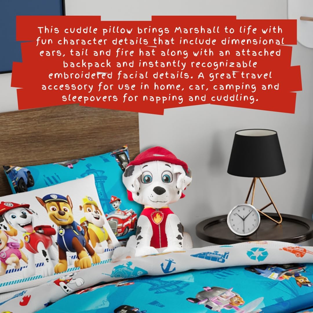 Paw Patrol Marshall Plush Cuddle Pillow Buddy One Size