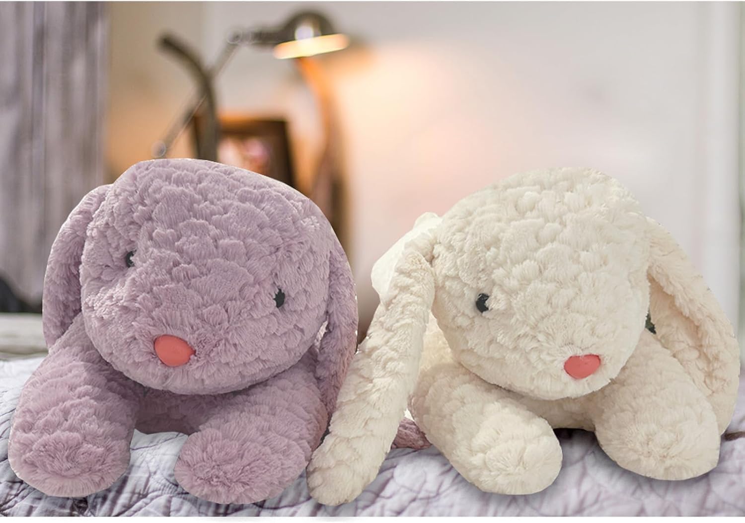 Hofun4U Rabbit Plush Pillow - 47 Inch White 1