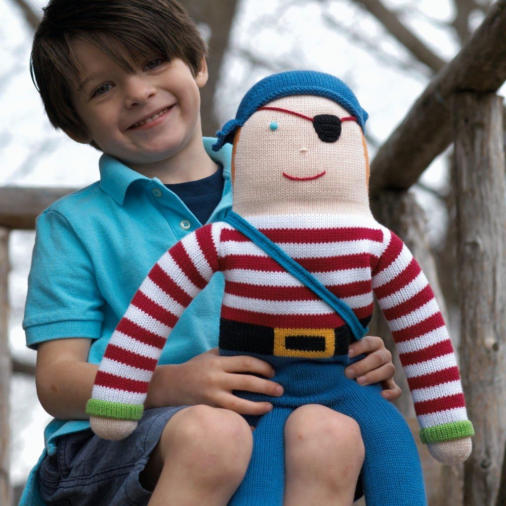ZUBELS Baby Boys Pirate Rattle Toy 7-Inch