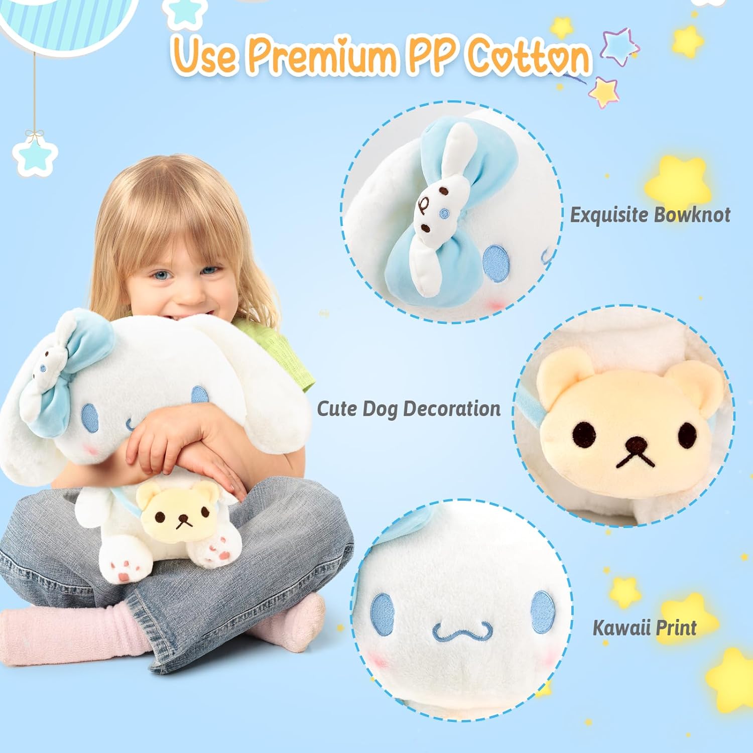 KIEAL Anime Plush 13-Inch Kawaii Stuffed Animal Doll