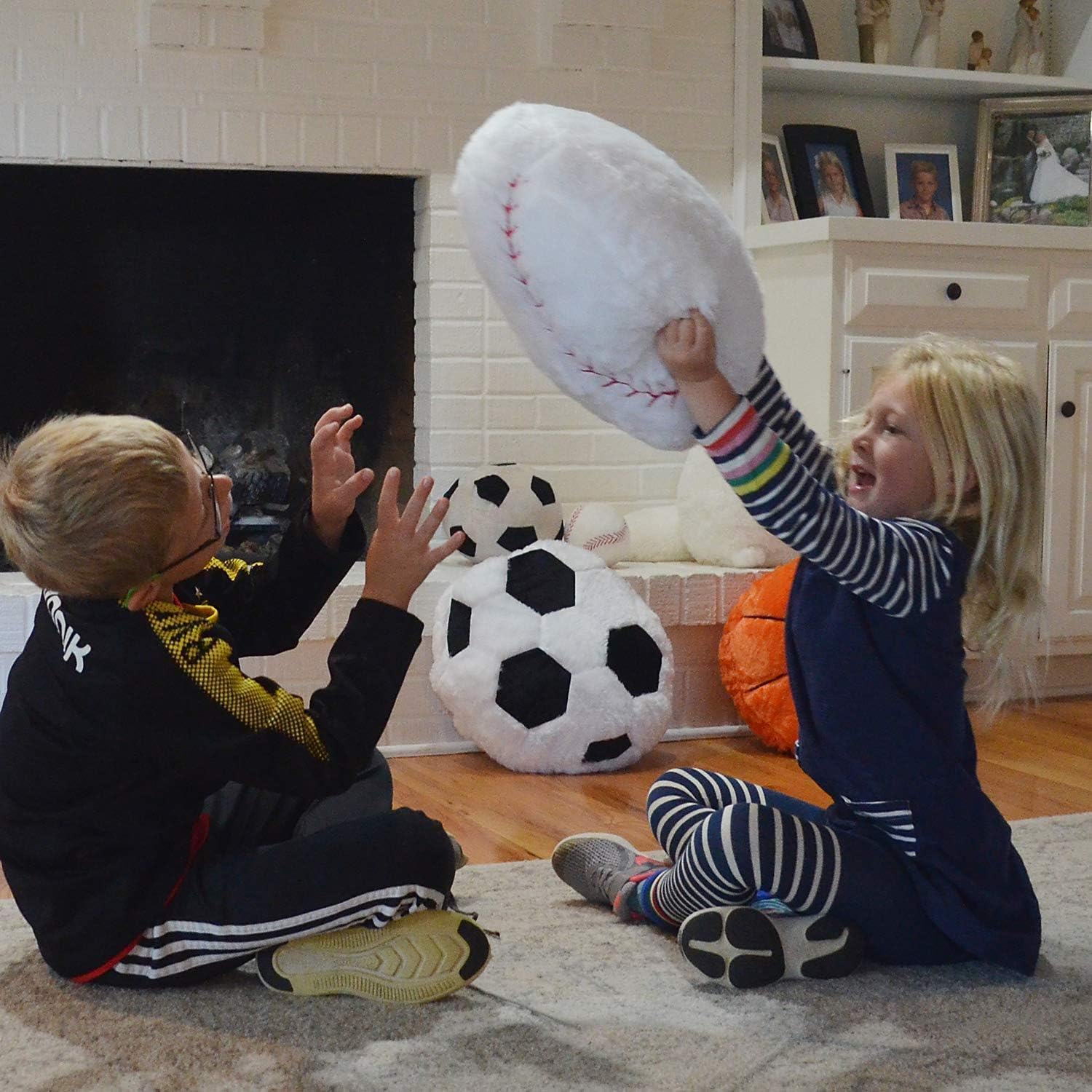 CatchStar Baseball Plush Pillow for Boys 8-12