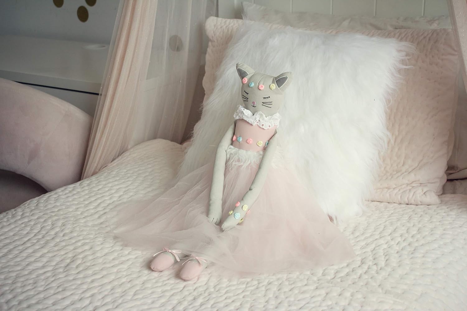 Poppy The Cat - 248-Inch Handmade Plush Doll