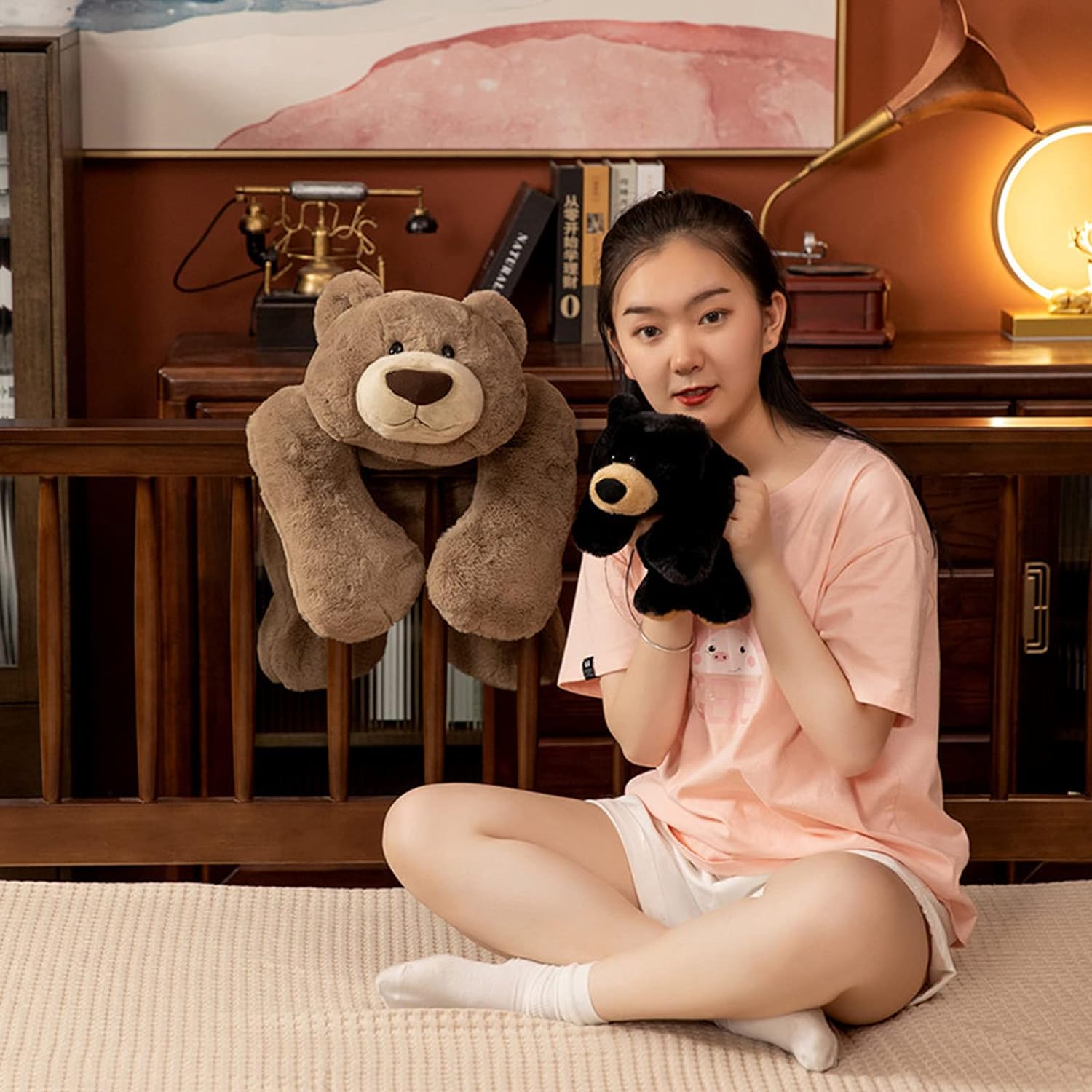 Ronivia Weighted Bear Plush Pillow 118 Inch 1