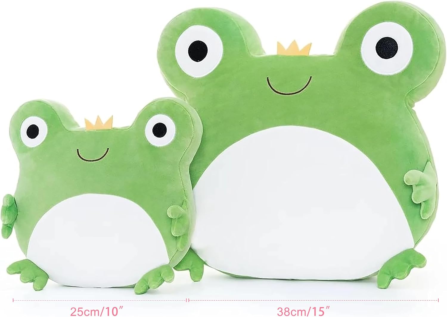 Lazada 2PC Frogs Plush Pillows for Kids and Toddlers