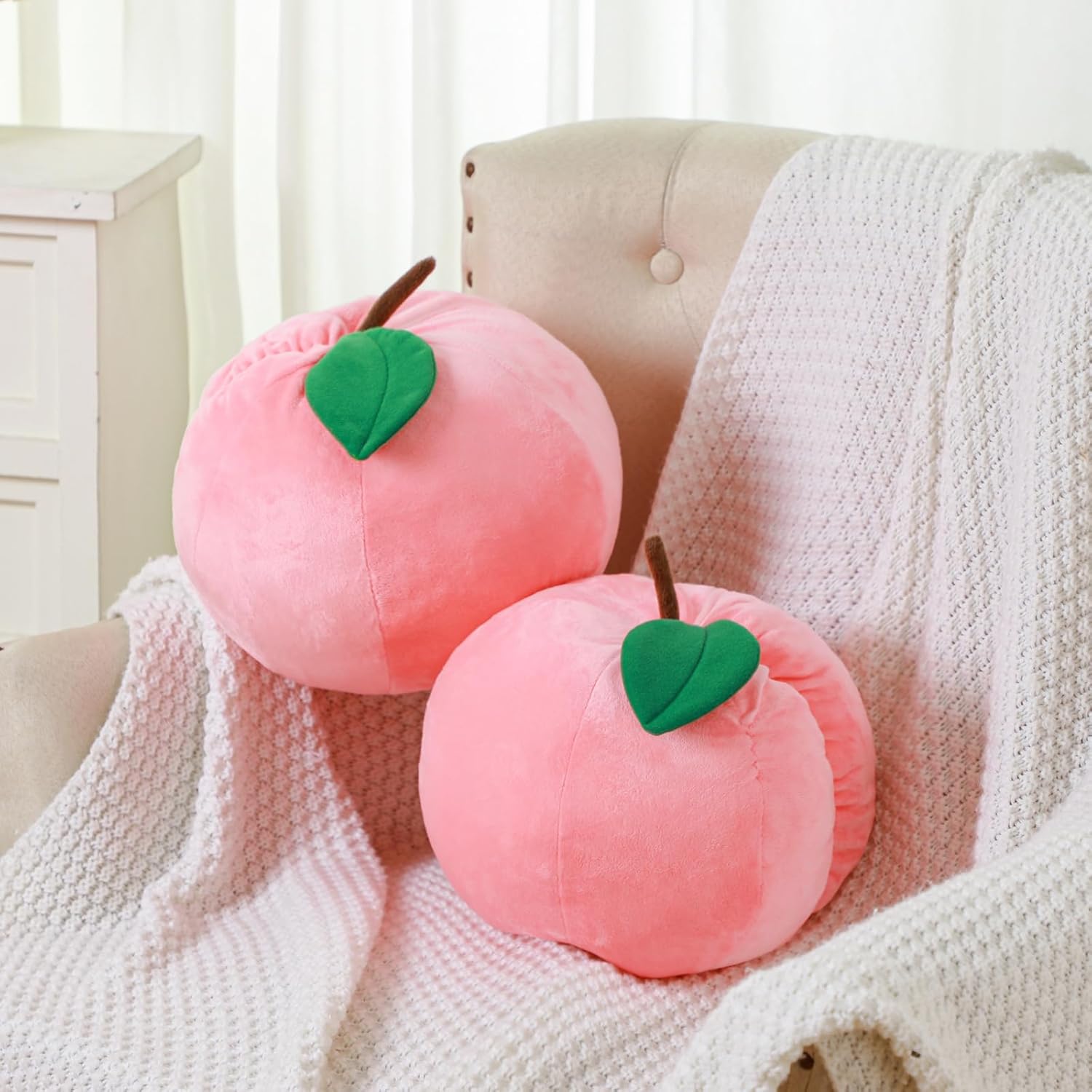 Beeveer Peach Plush Pillow Cute Hugging Toy