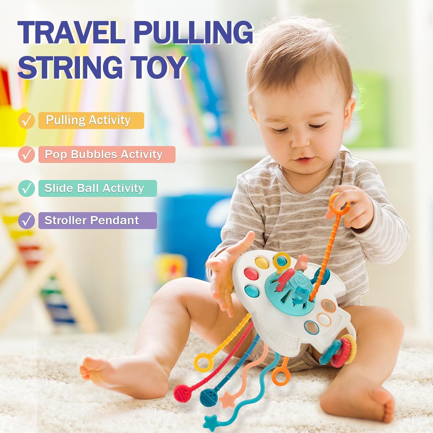 Jyusmile 5 in 1 Montessori Baby Toy Set