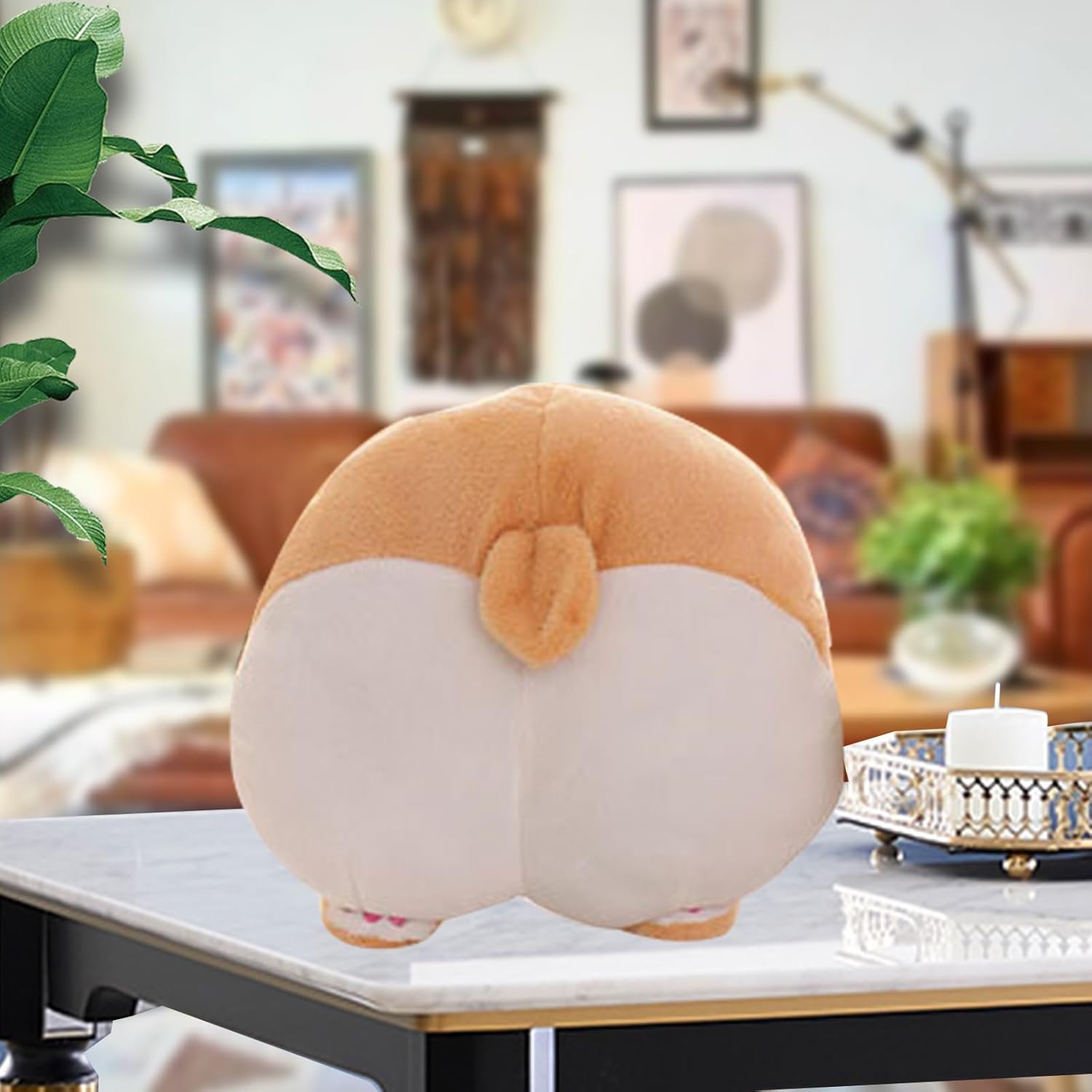 CHELEI2019 15 Corgi Butt Plush Throw Pillow