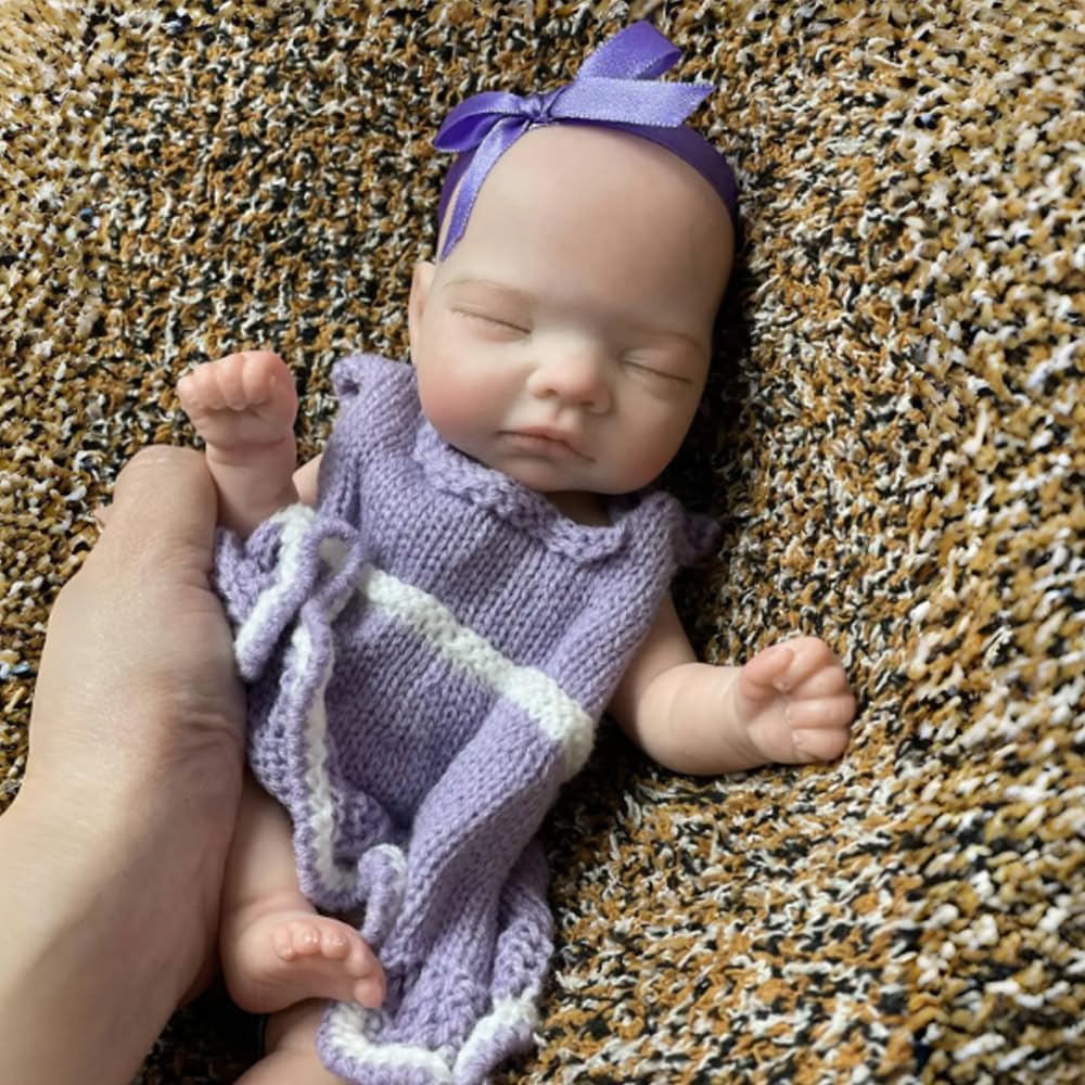 Abenduot 10inch Realistic Baby Doll Girl