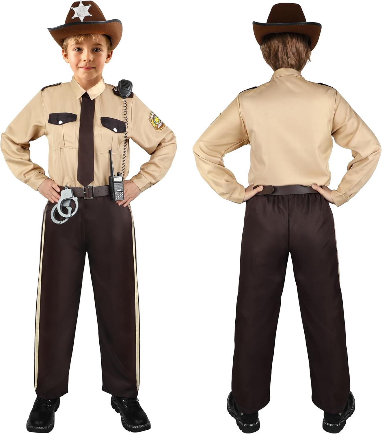 GIFTINBOX Kids Sheriff Costume with Accessories