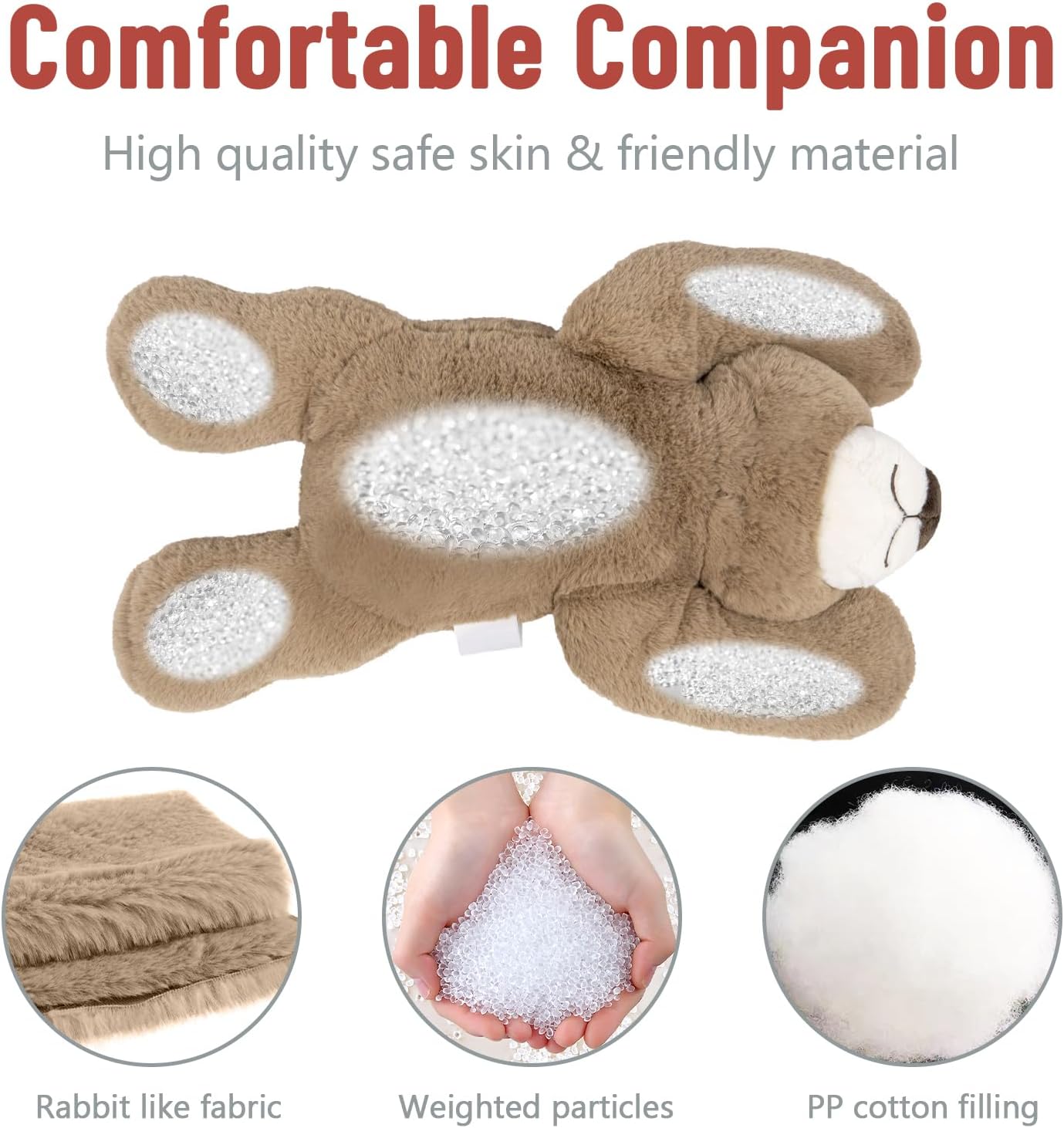 Niuniu Daddy 20 Inch Weighted Bear Plush for Adults Kids