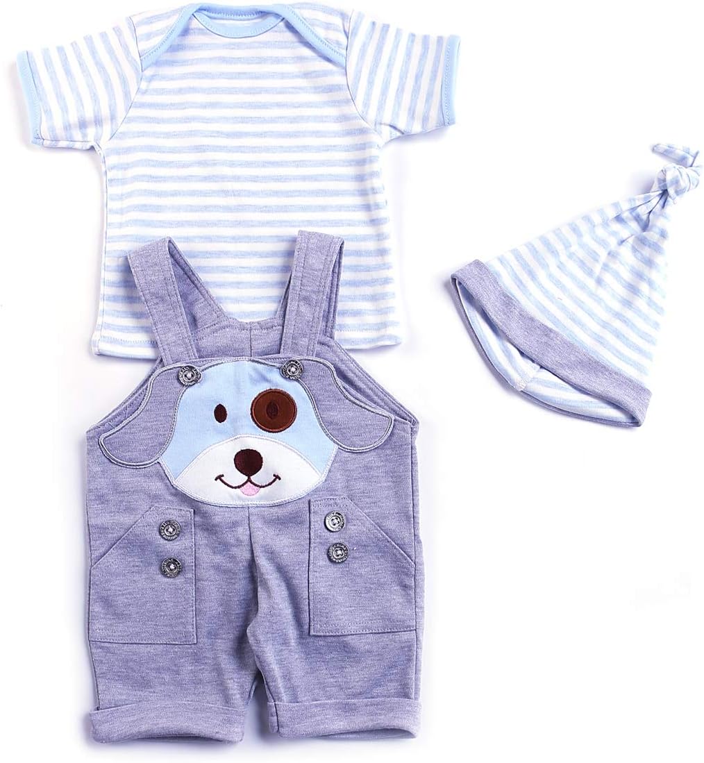 TATU Reborn Baby Boy 22 Inch 3 Pcs Outfit Set 1