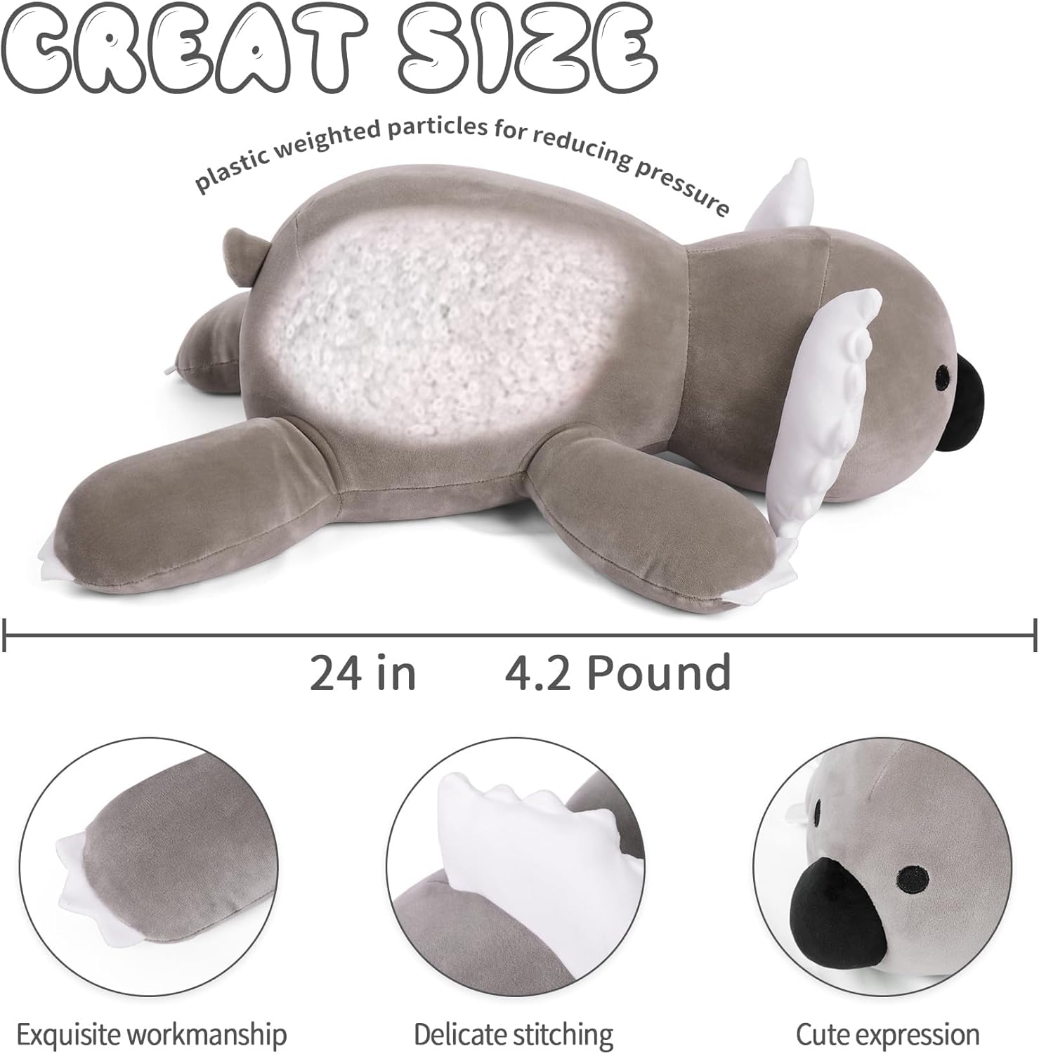 Wepop 24 Koala Weighted Plush Toy