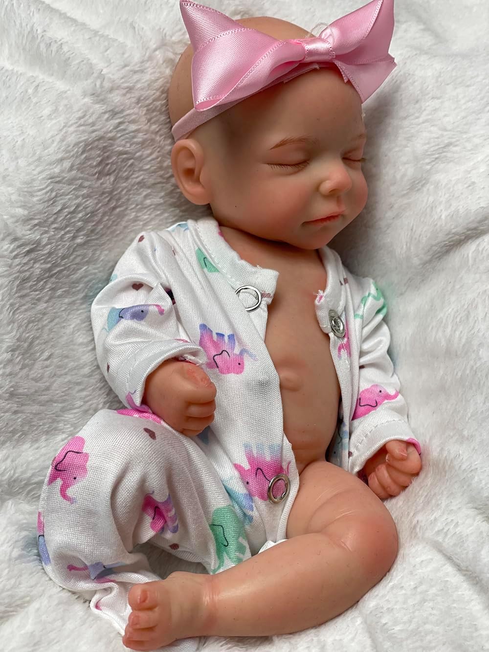 Abenduot 10inch Realistic Silicone Reborn Baby Doll