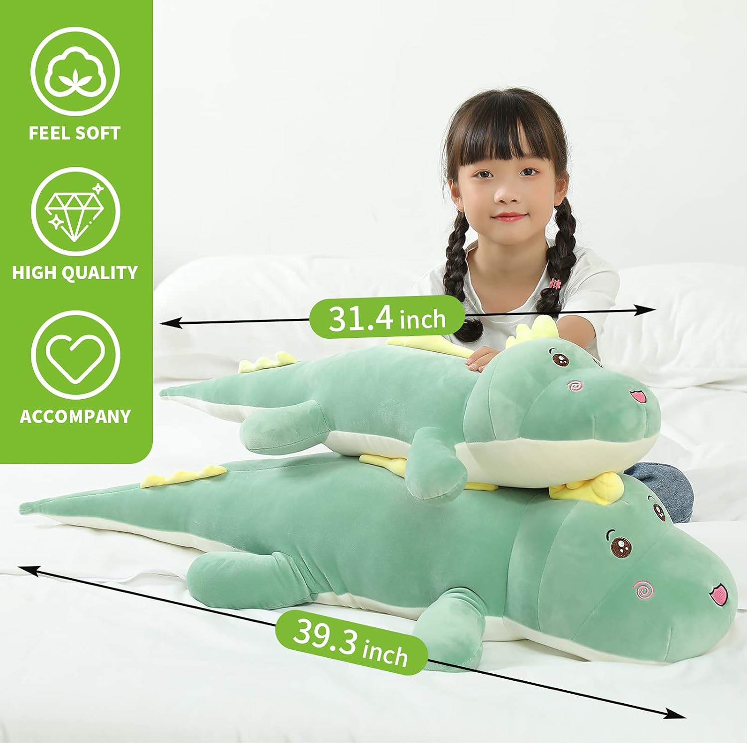 32 Giant Dinosaur Plush Pillow Toy