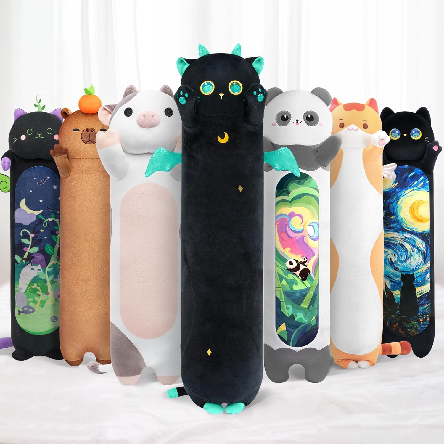 Mewaii Long Cat Plush Kawaii Body Pillow