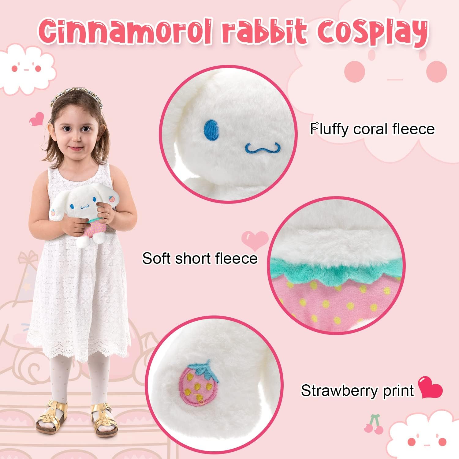 Kawaii Cinnamoroll Plush Doll 8 Inch for Kids