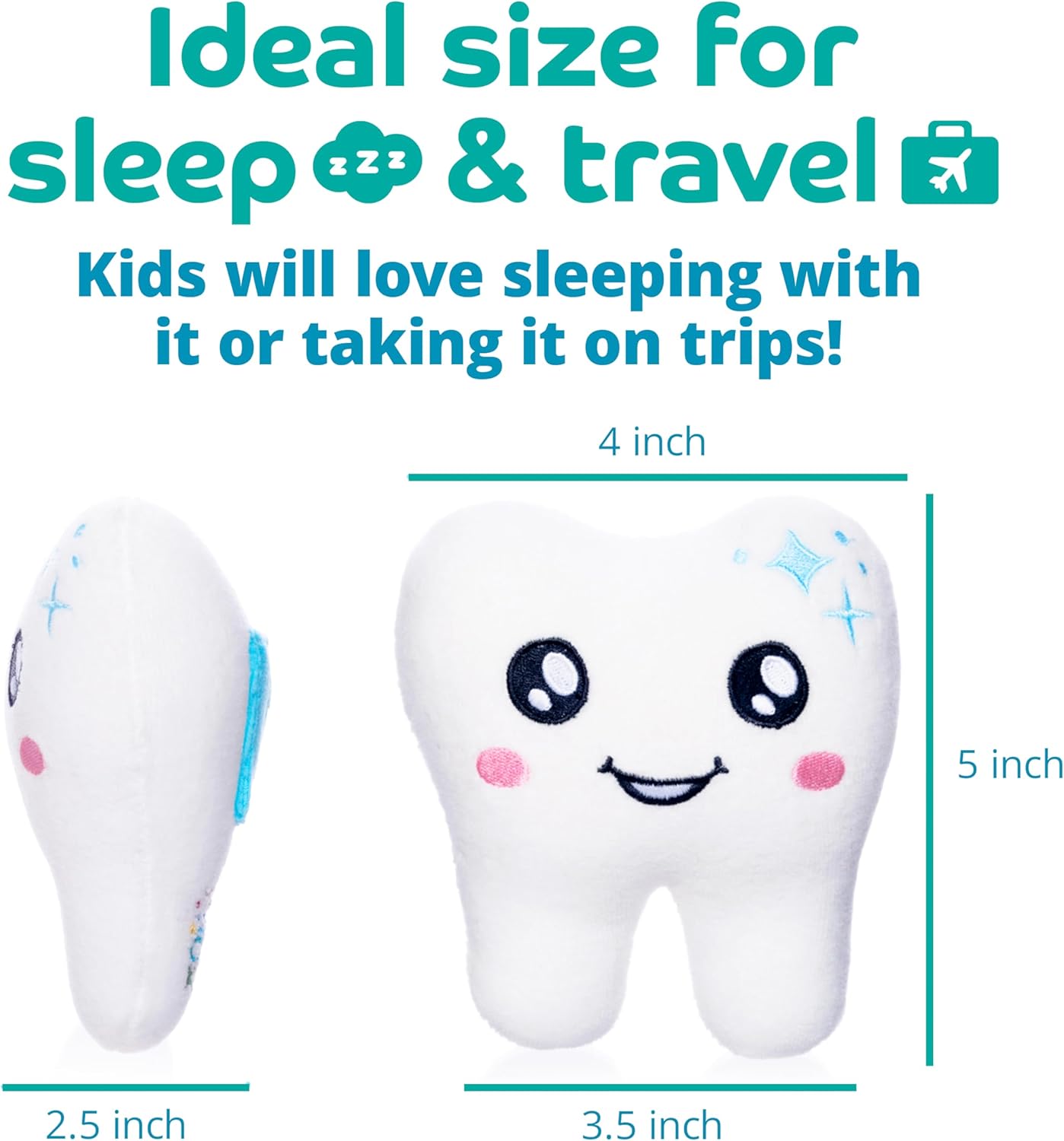 Cuddly Kiddos Tooth Fairy Pillow with Pocket