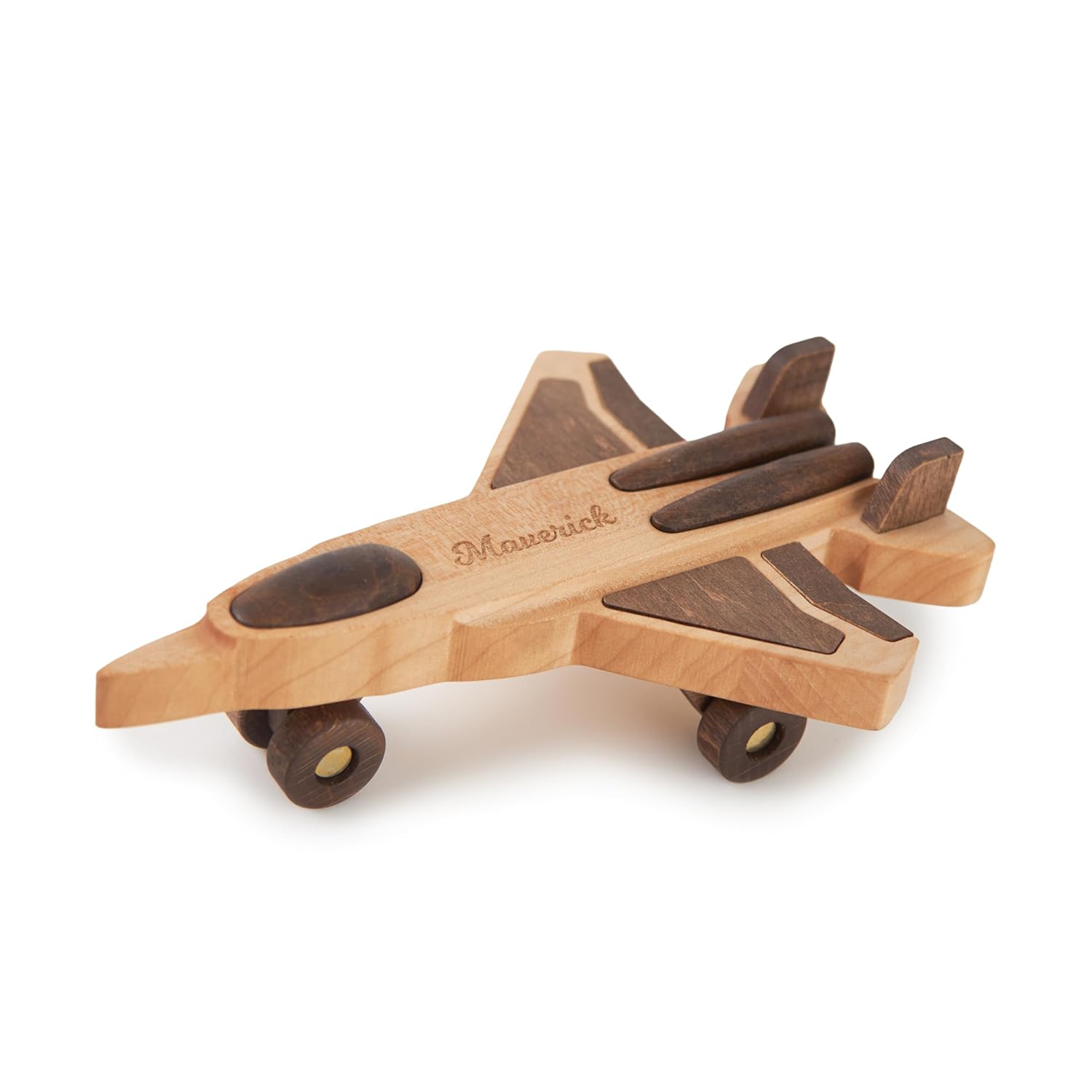 Personalized Wooden Toy Airplanes and Cars for Toddlers