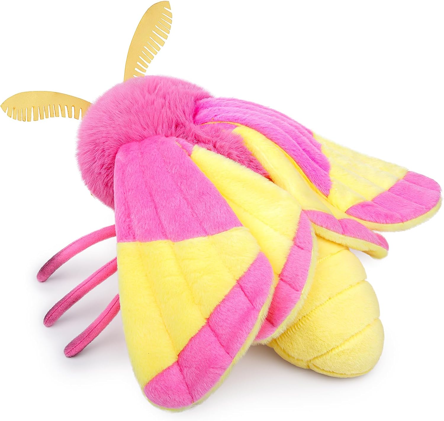 ZHONGXIN MADE Rosy Maple Moth Plush Pillow Toy 12in