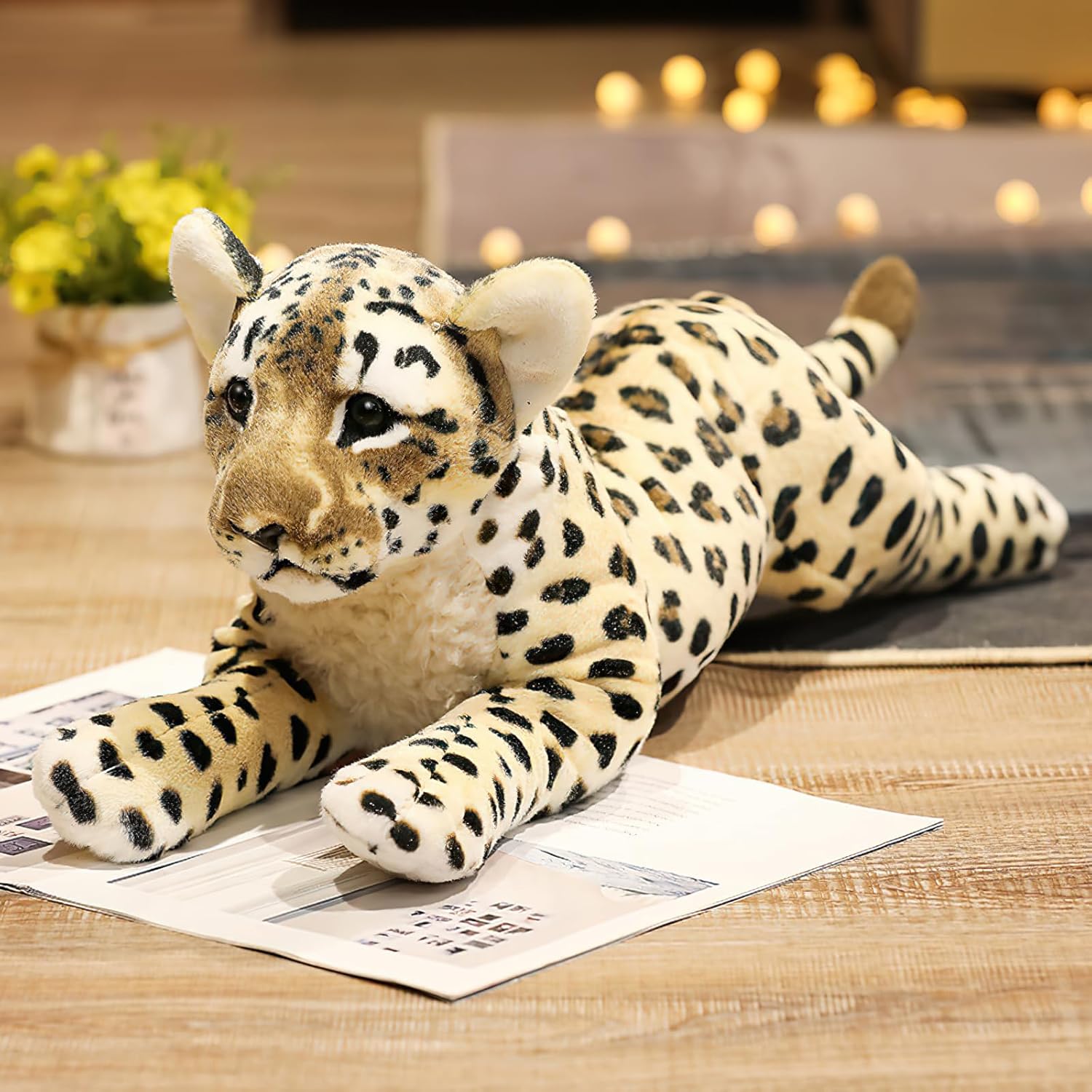 Gisqis Cheetah Plush Pillow 158 Giant Realistic Stuffed Animal