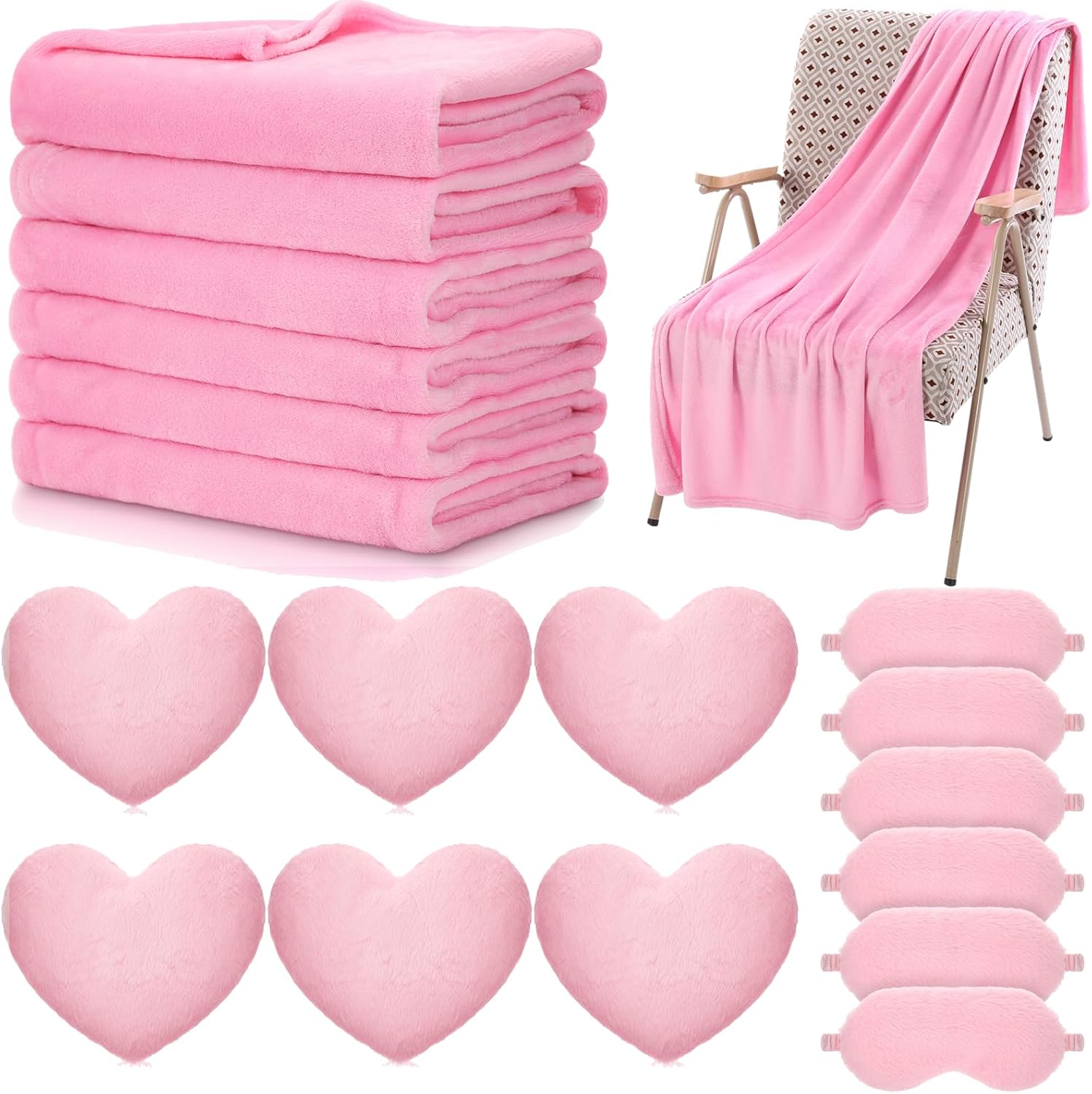 18 Pcs Kids Sleepover Party Supplies Set for Girls