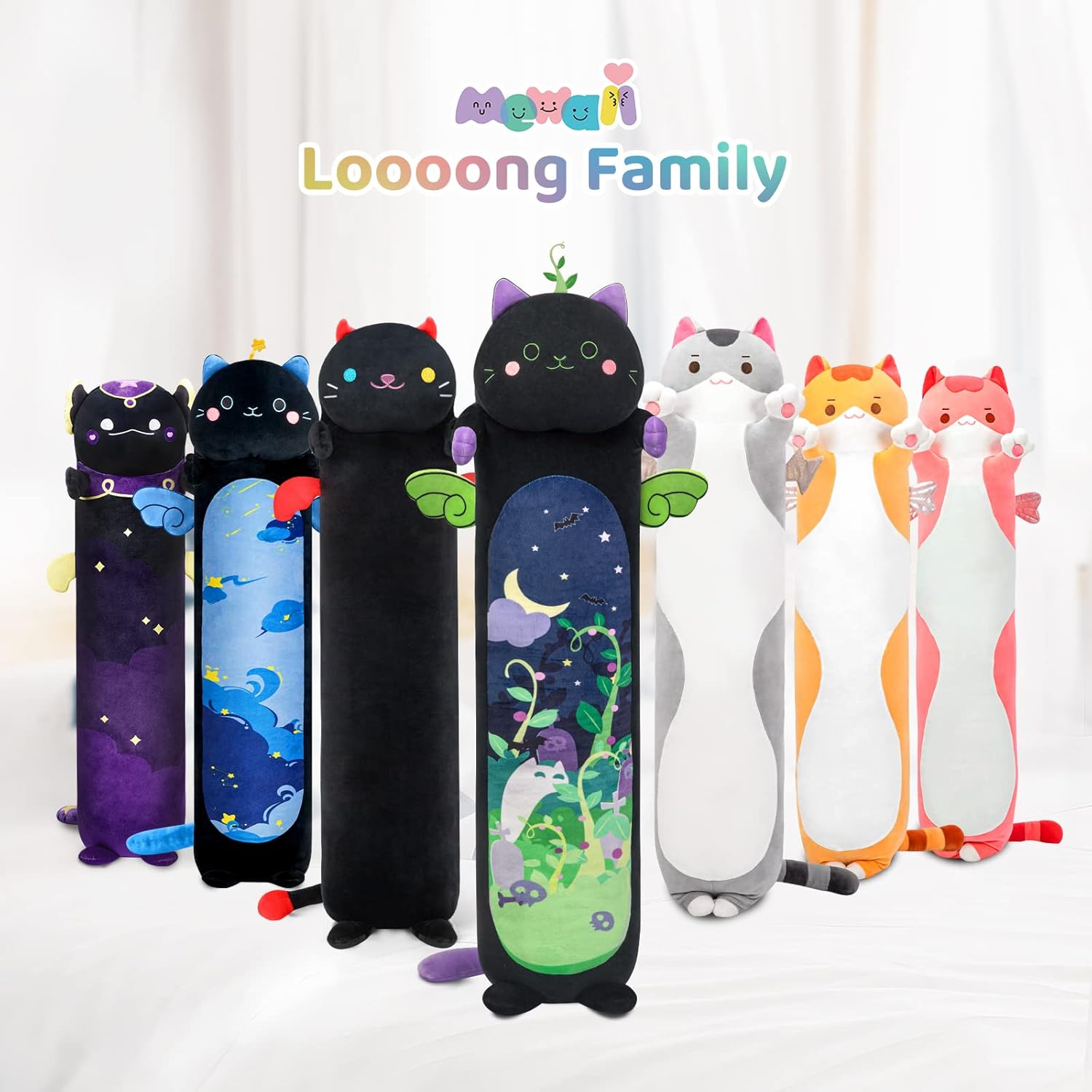 Mewaii Long Cat Plush 20 Inches Kids Body Pillow