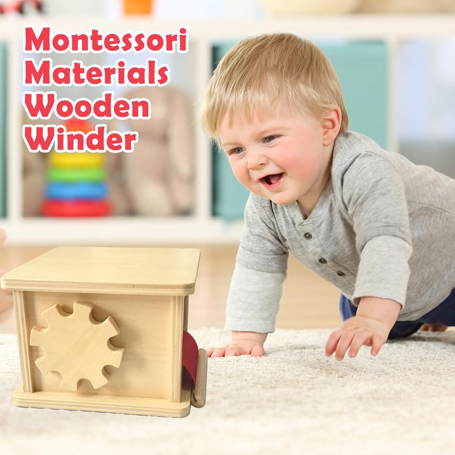 Montessori Wooden Winder for Preschool Learning