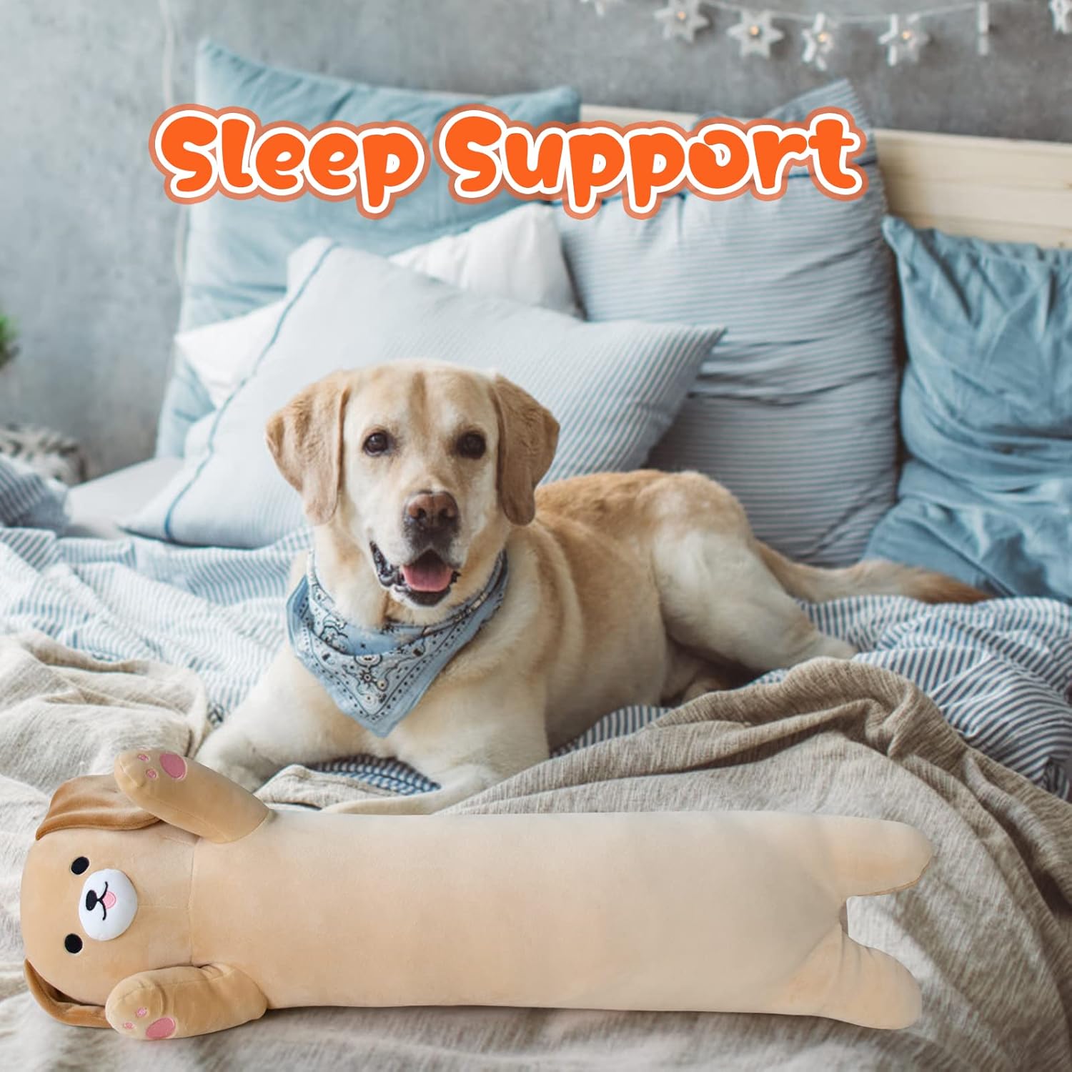 JIAJEGTGT Long Dog Plush Pillow 26 Inch